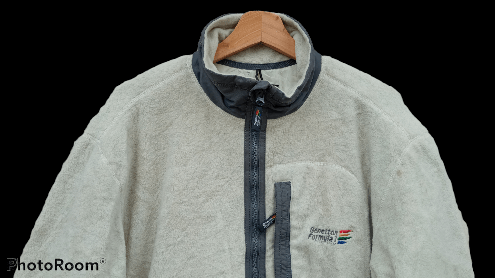 Benetton × Japanese Brand × Vintage 🔥🔥Vintage Benetton Formula 1 Racing Team Fleece Jacket Size US L / EU 52-54 / 3 - 15 Thumbnail