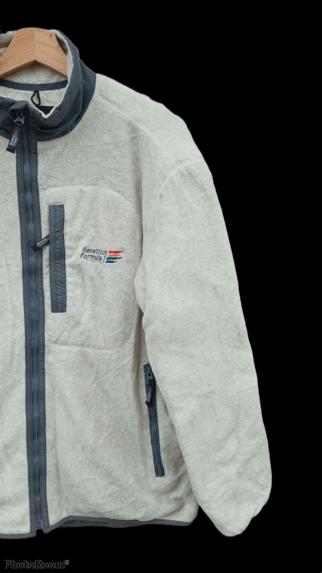 Benetton × Japanese Brand × Vintage 🔥🔥Vintage Benetton Formula 1 Racing Team Fleece Jacket Size US L / EU 52-54 / 3 - 5 Thumbnail