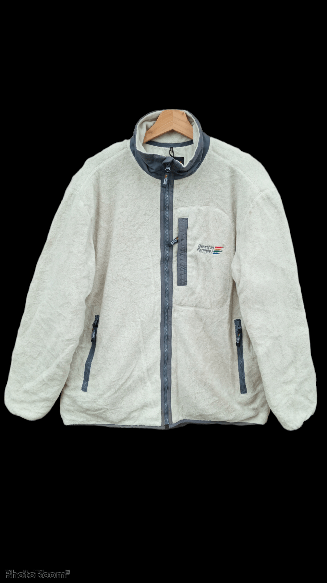 Benetton × Japanese Brand × Vintage 🔥🔥Vintage Benetton Formula 1 Racing Team Fleece Jacket Size US L / EU 52-54 / 3 - 1 Thumbnail