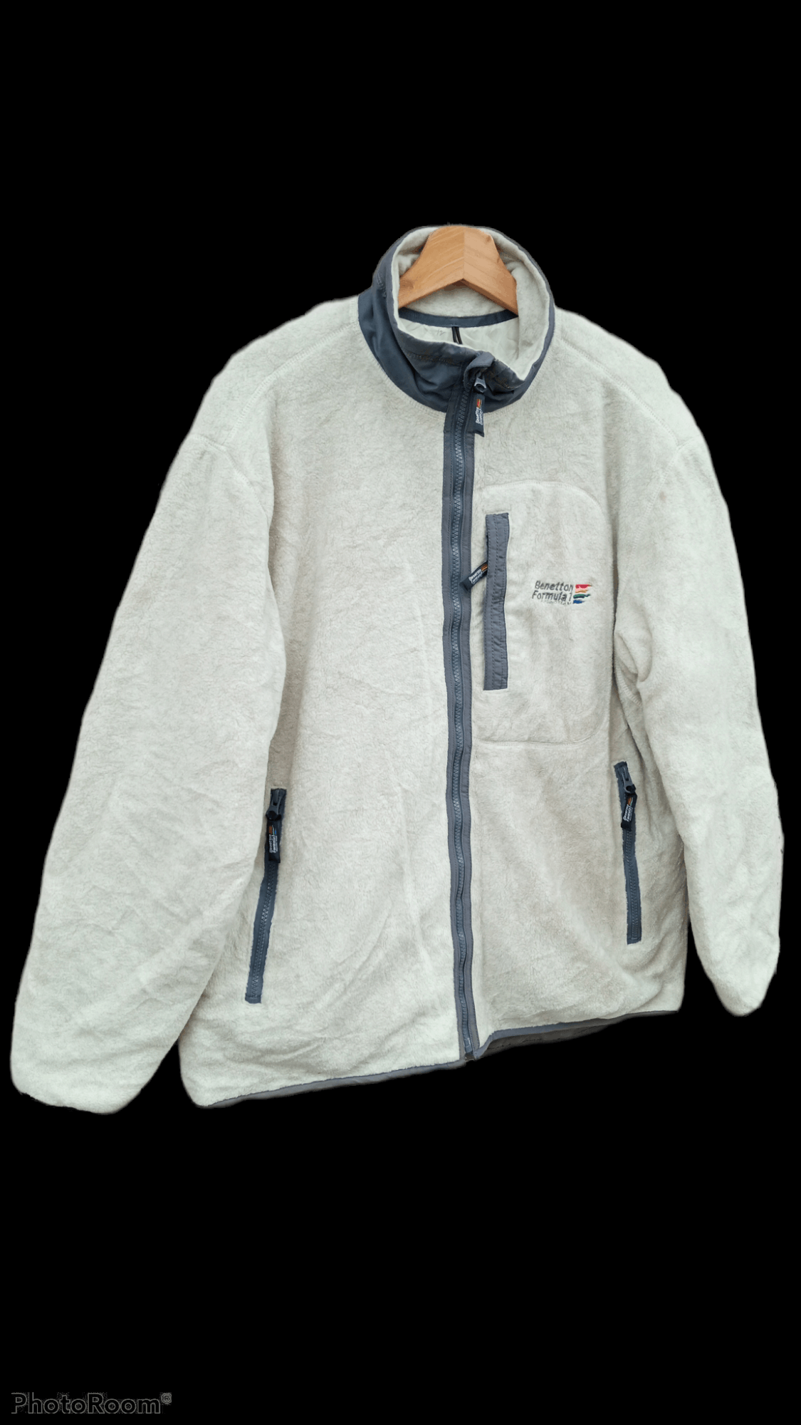 Benetton × Japanese Brand × Vintage 🔥🔥Vintage Benetton Formula 1 Racing Team Fleece Jacket Size US L / EU 52-54 / 3 - 2 Thumbnail