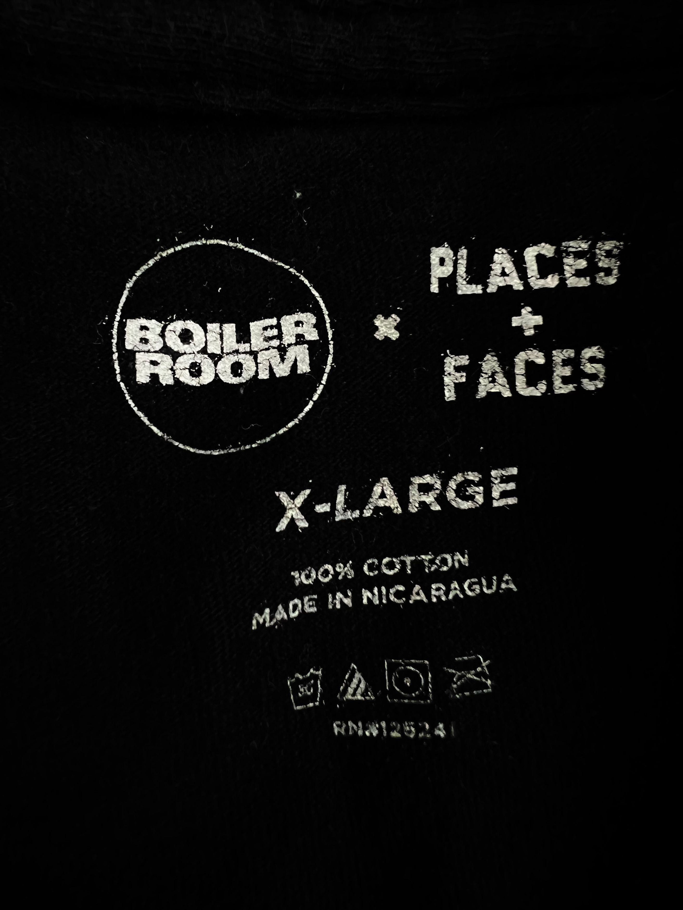 Boiler Room Places + Faces Boiler Room Tee Black XL UK RAP. Size US XL / EU 56 / 4 - 4 Thumbnail