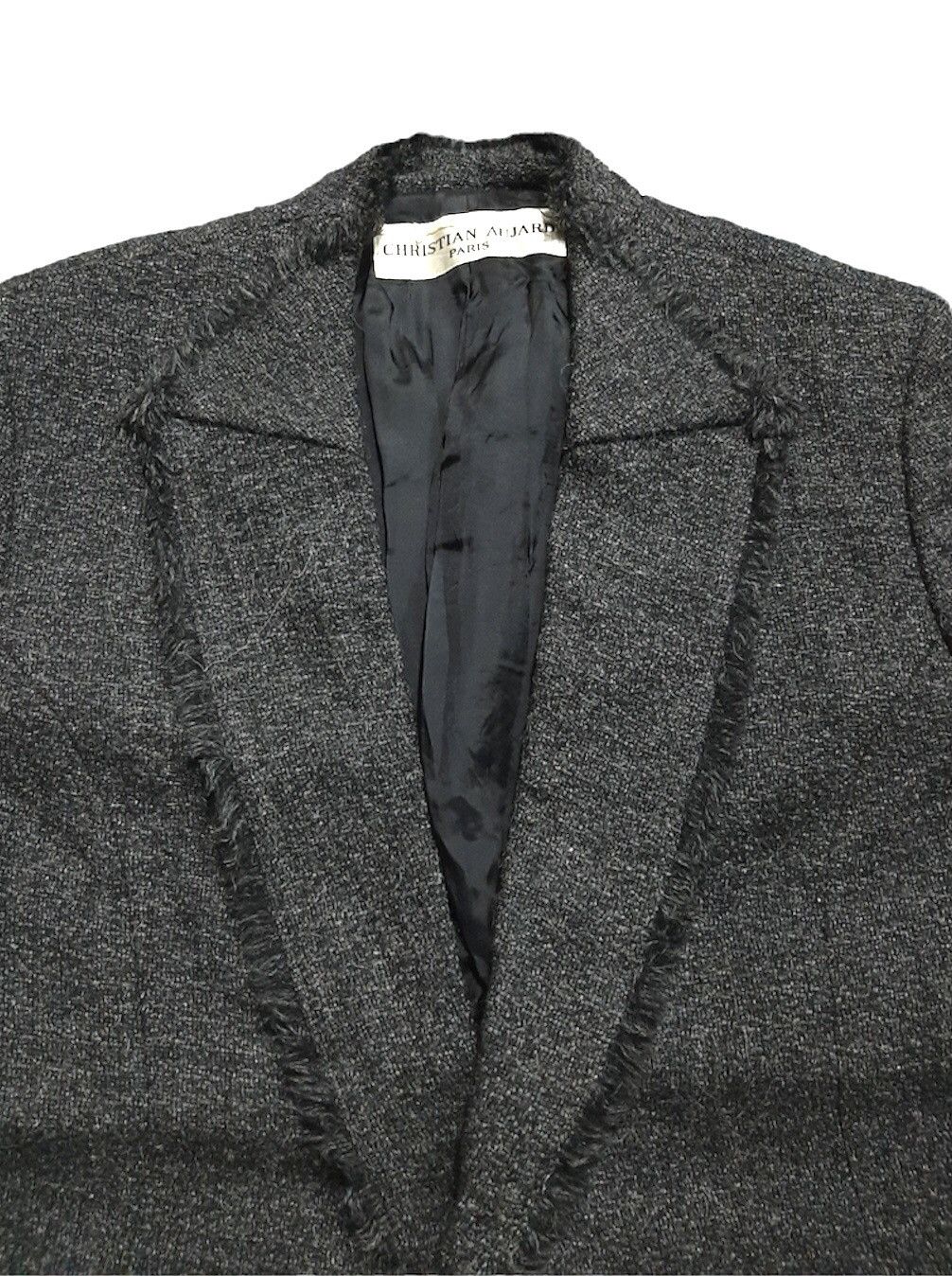 Designer × Vintage VINTAGE CHRISTIAN AUJARD FRENCH FASHION DESIGNER WOOL BLAZER Size S / US 4 / IT 40 - 2 Thumbnail