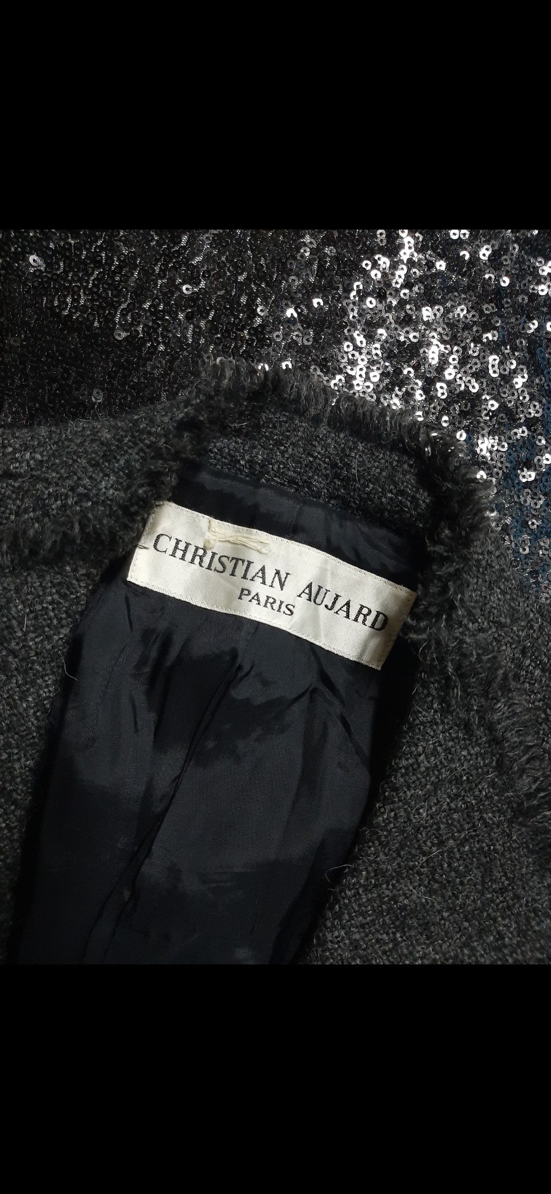 Designer × Vintage VINTAGE CHRISTIAN AUJARD FRENCH FASHION DESIGNER WOOL BLAZER Size S / US 4 / IT 40 - 4 Thumbnail