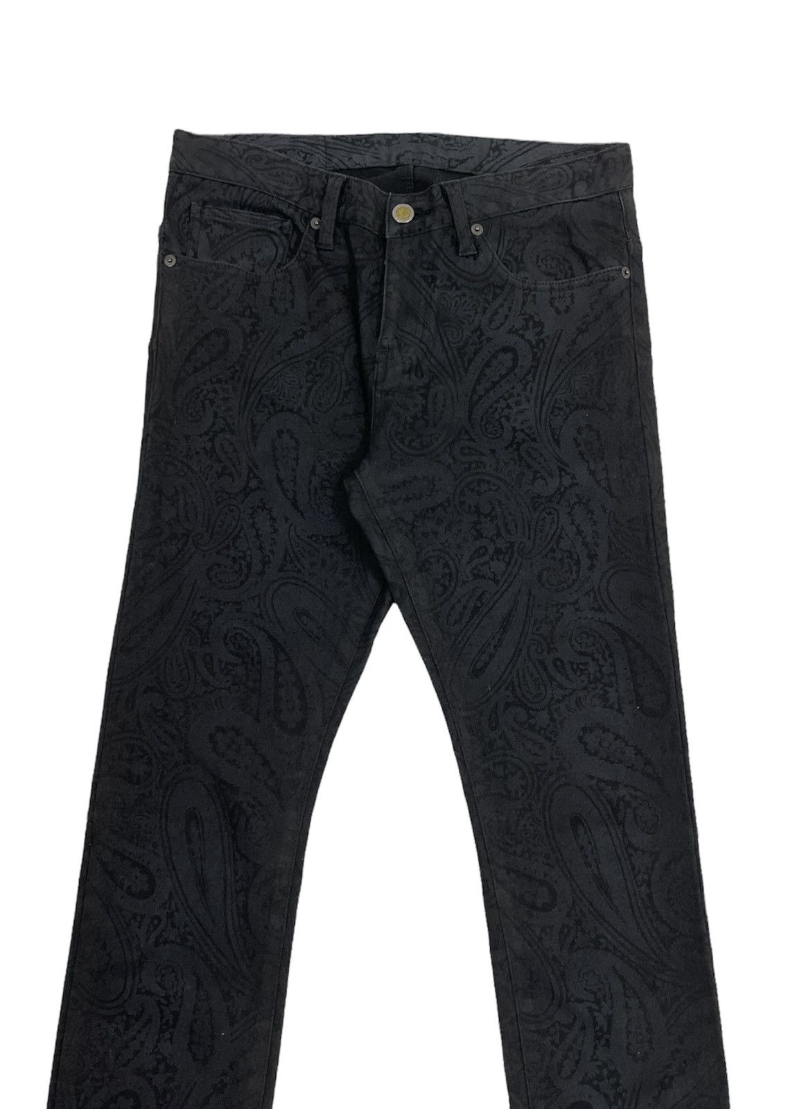If Six Was Nine Tornado Mart Japan Paisley Skinny Jeans Size US 30 / EU 46 - 4 Thumbnail