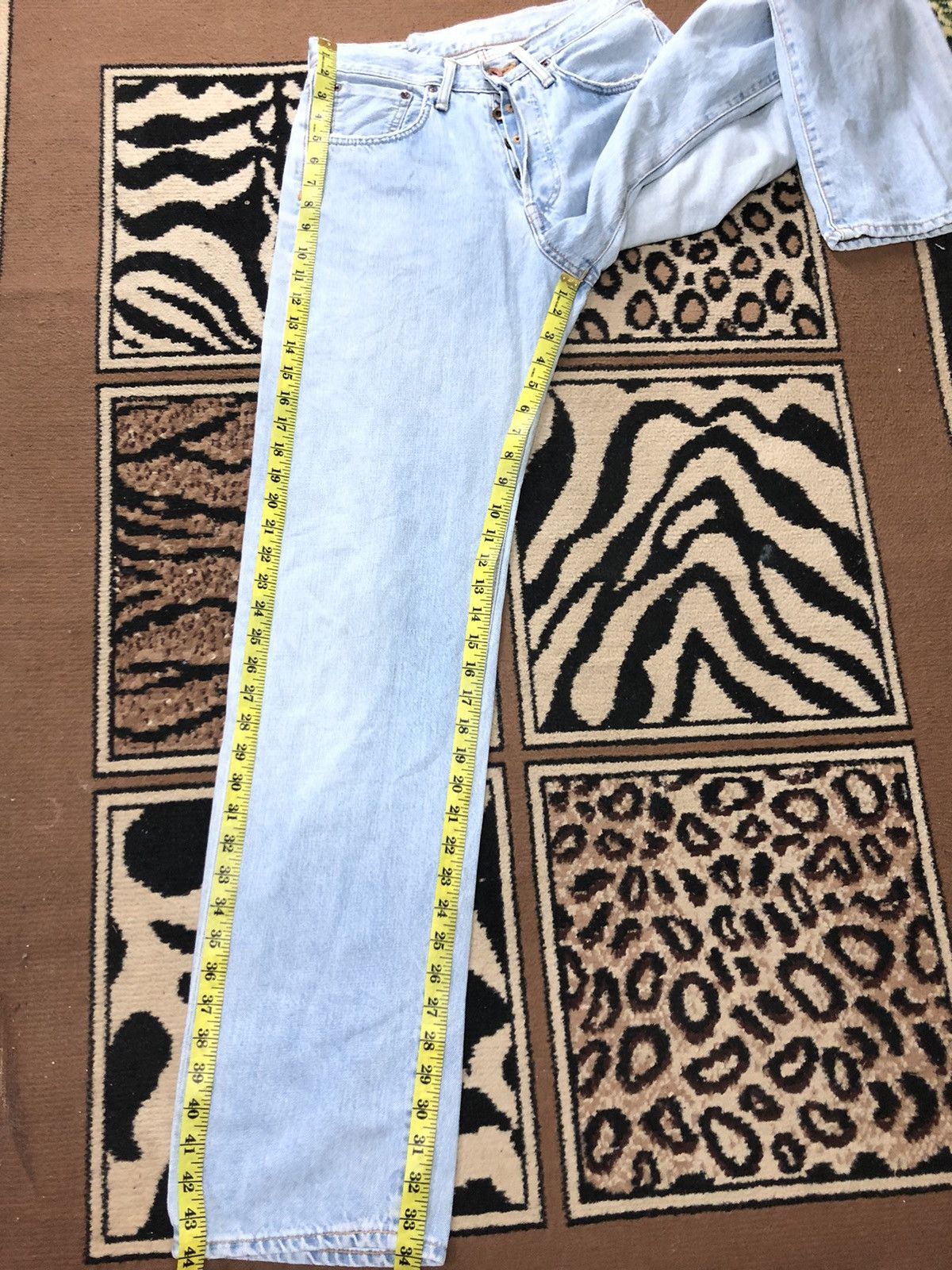 Edwin × Vintage VINTAGE SELVEDGE EDWIN505x LIGHT BLUE WASH DISTRESSED DENIM Size US 28 / EU 44 - 16 Thumbnail