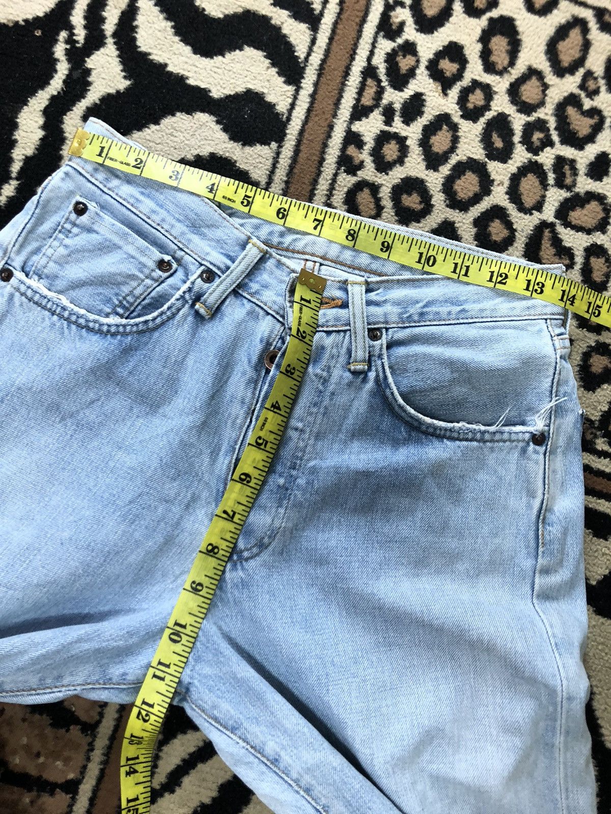 Edwin × Vintage VINTAGE SELVEDGE EDWIN505x LIGHT BLUE WASH DISTRESSED DENIM Size US 28 / EU 44 - 15 Thumbnail