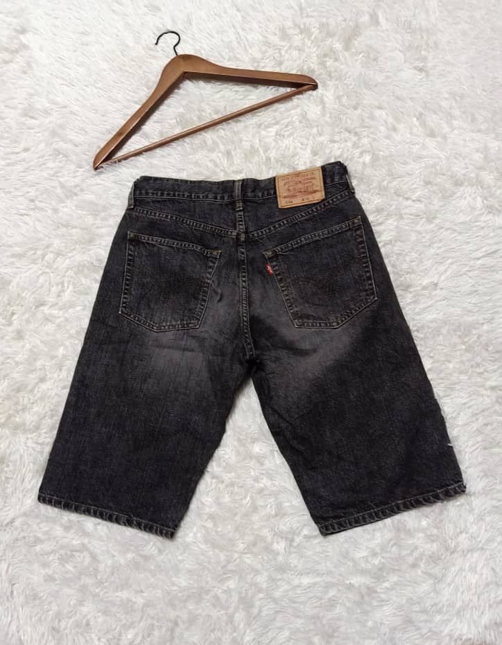 Levi's × Vintage VINTAGE 90s LEVI'S SUPER BLACK SHORT DISTRESSED DENIM JAPAN Size US 30 / EU 46 - 1 Thumbnail