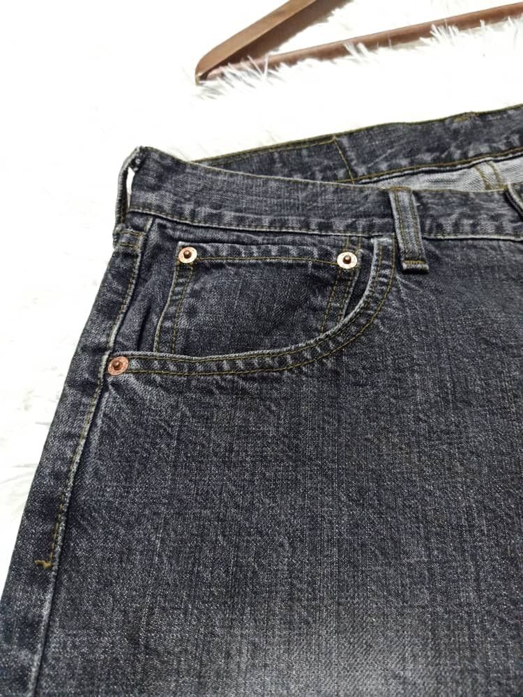 Levi's × Vintage VINTAGE 90s LEVI'S SUPER BLACK SHORT DISTRESSED DENIM JAPAN Size US 30 / EU 46 - 4 Thumbnail