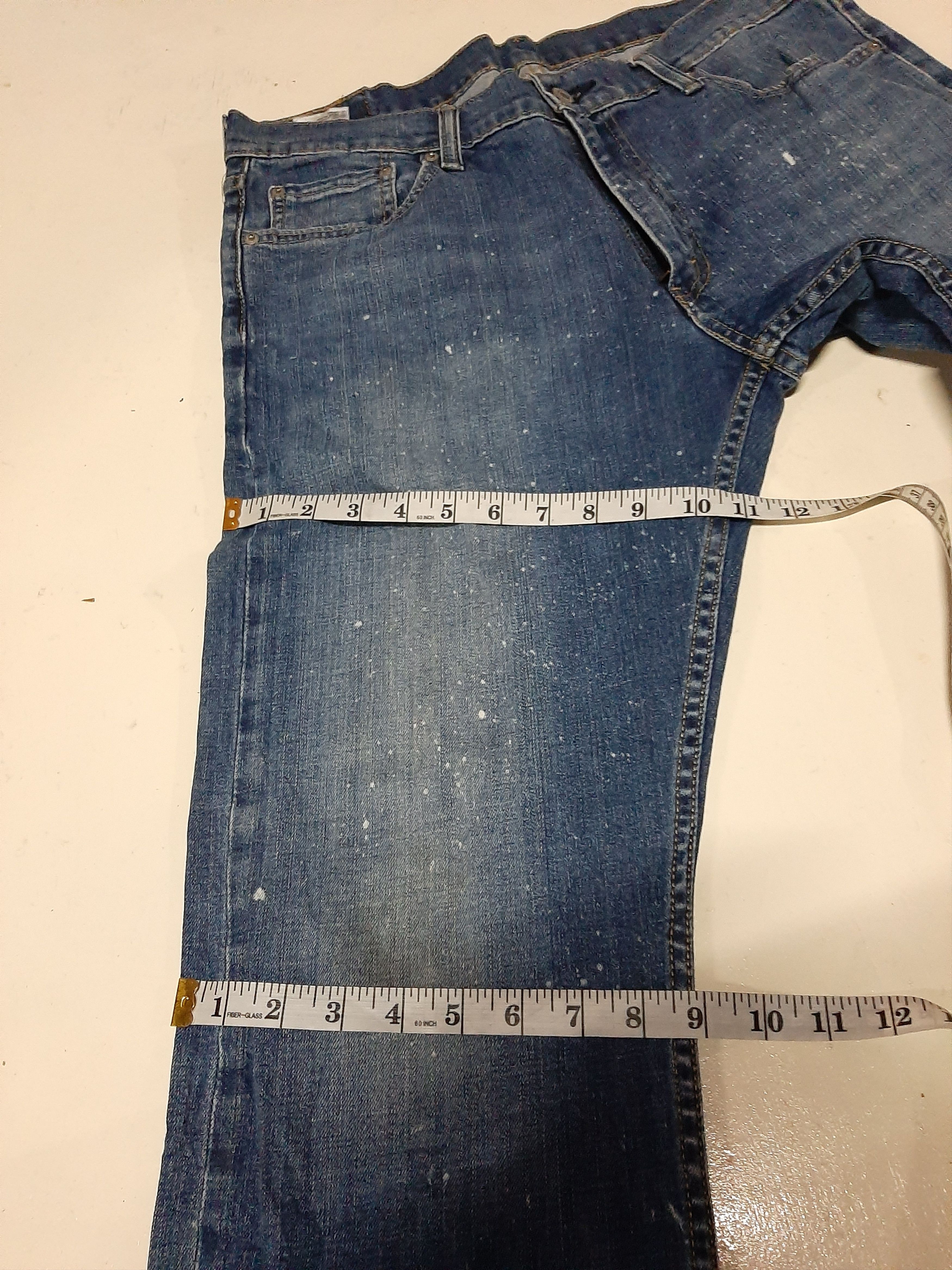 Levi's Vintage Clothing × Vintage VINTAGE LEVI'S 514 BLUE WASH DISTRESSED DENIM Size US 33 - 21 Thumbnail