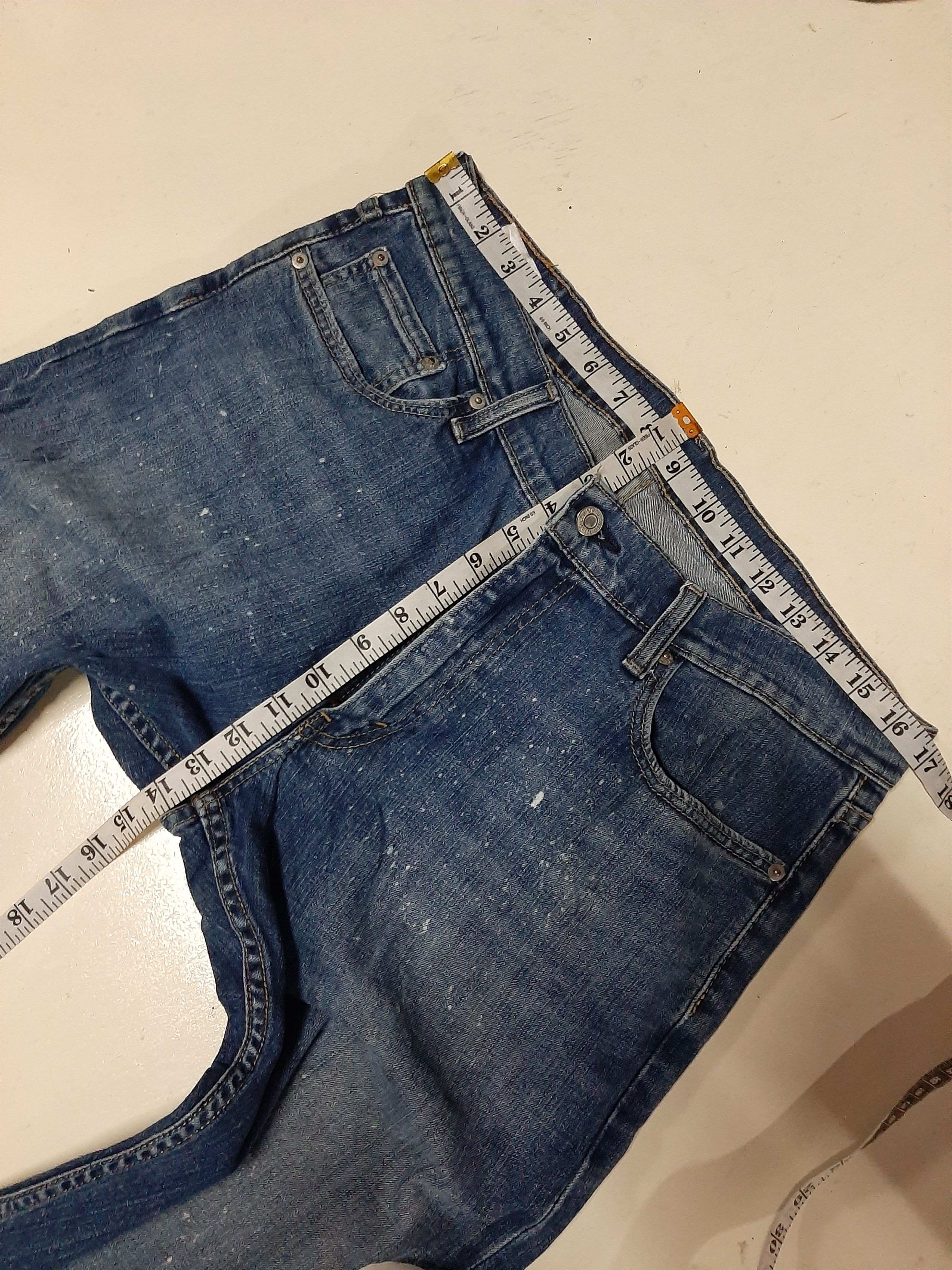 Levi's Vintage Clothing × Vintage VINTAGE LEVI'S 514 BLUE WASH DISTRESSED DENIM Size US 33 - 20 Thumbnail
