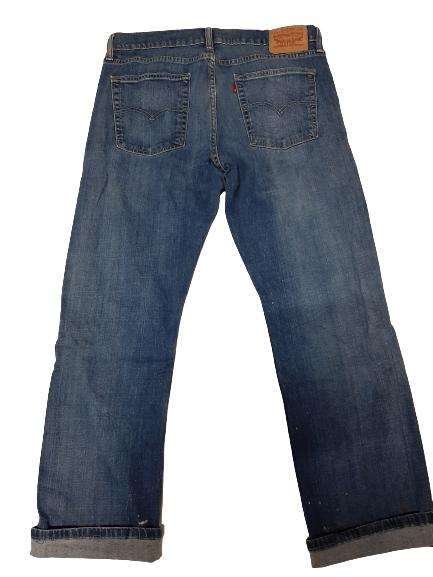 Levi's Vintage Clothing × Vintage VINTAGE LEVI'S 514 BLUE WASH DISTRESSED DENIM Size US 33 - 2 Thumbnail