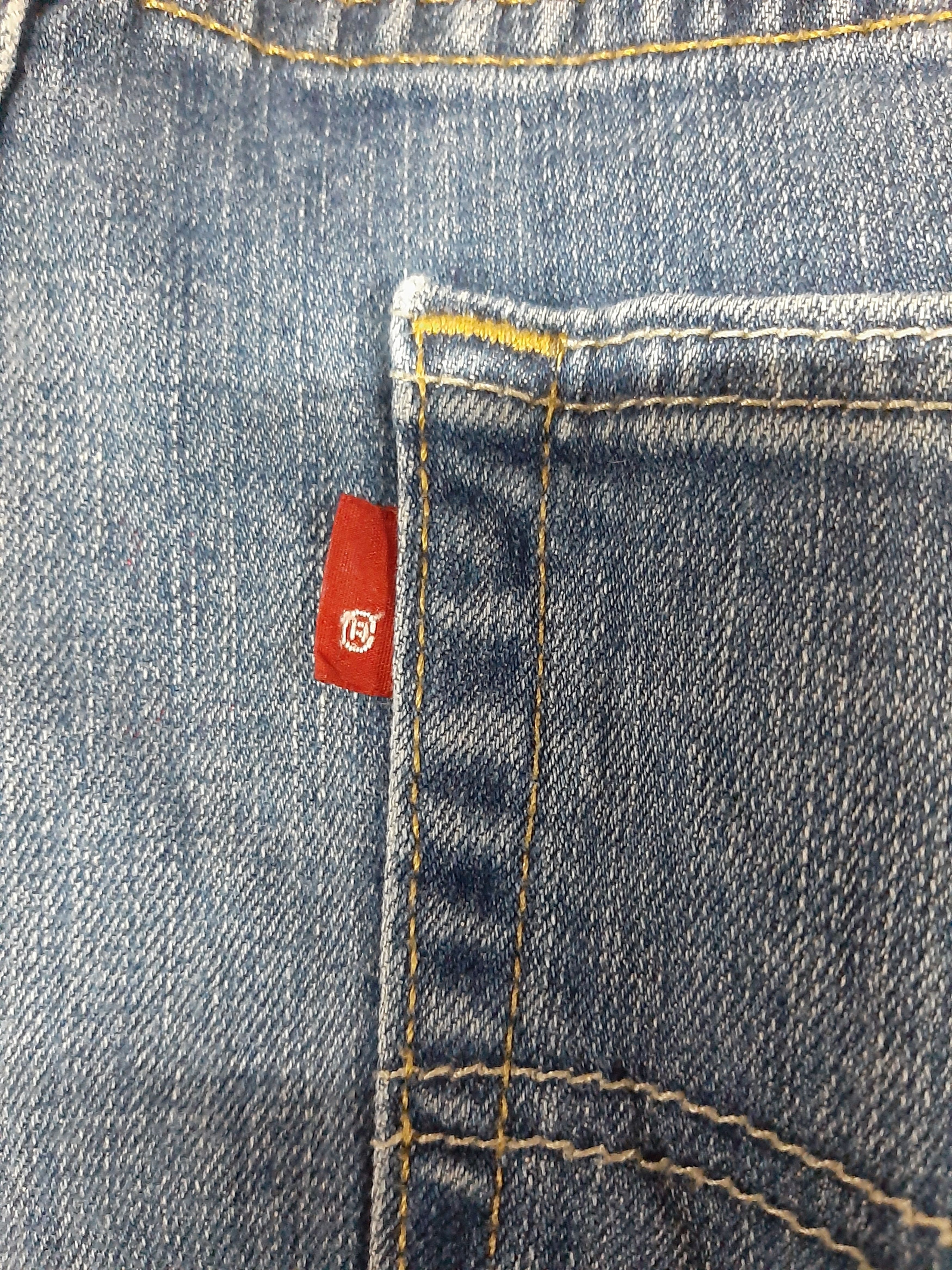 Levi's Vintage Clothing × Vintage VINTAGE LEVI'S 514 BLUE WASH DISTRESSED DENIM Size US 33 - 19 Thumbnail