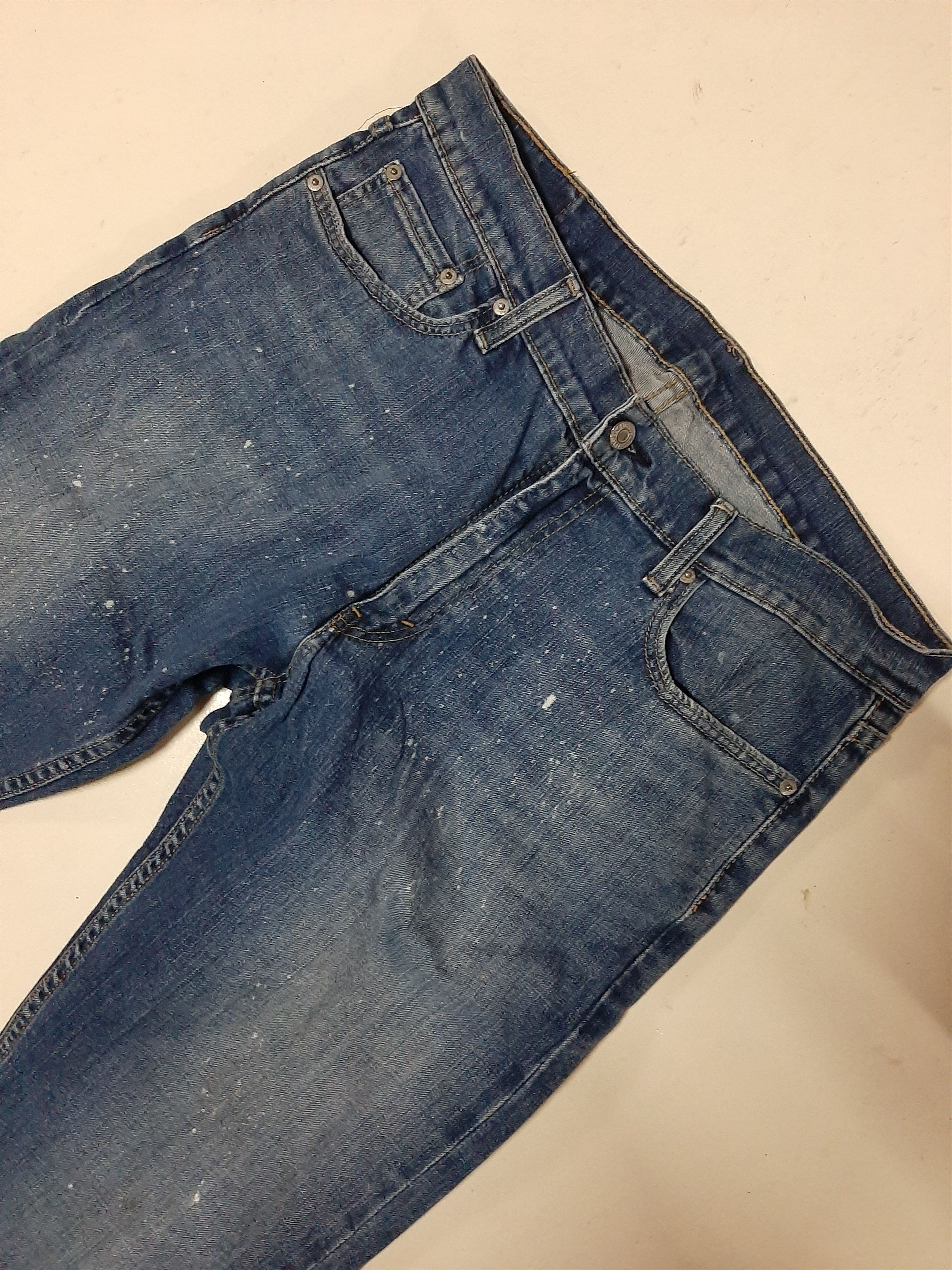 Levi's Vintage Clothing × Vintage VINTAGE LEVI'S 514 BLUE WASH DISTRESSED DENIM Size US 33 - 3 Thumbnail