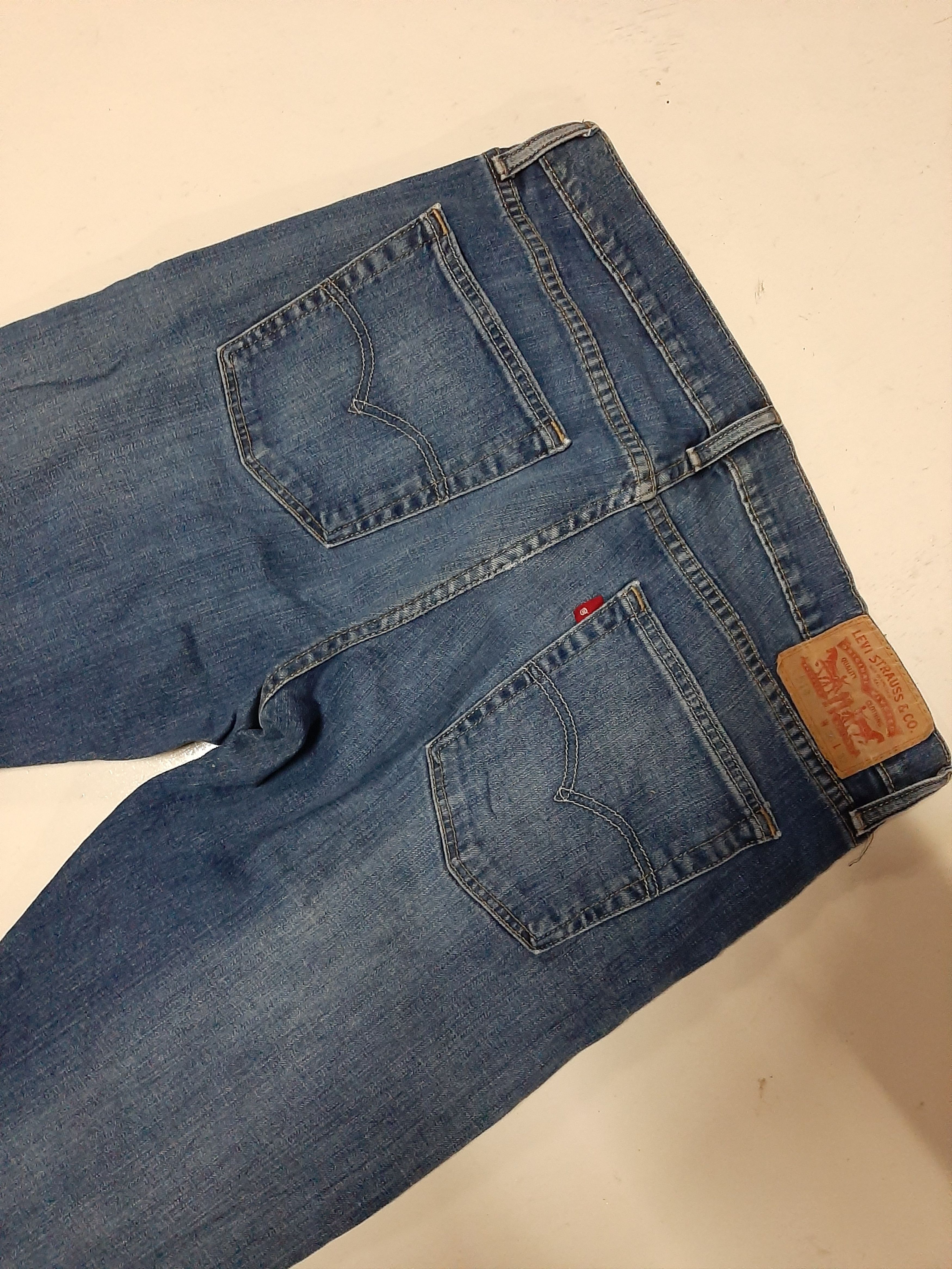 Levi's Vintage Clothing × Vintage VINTAGE LEVI'S 514 BLUE WASH DISTRESSED DENIM Size US 33 - 16 Thumbnail