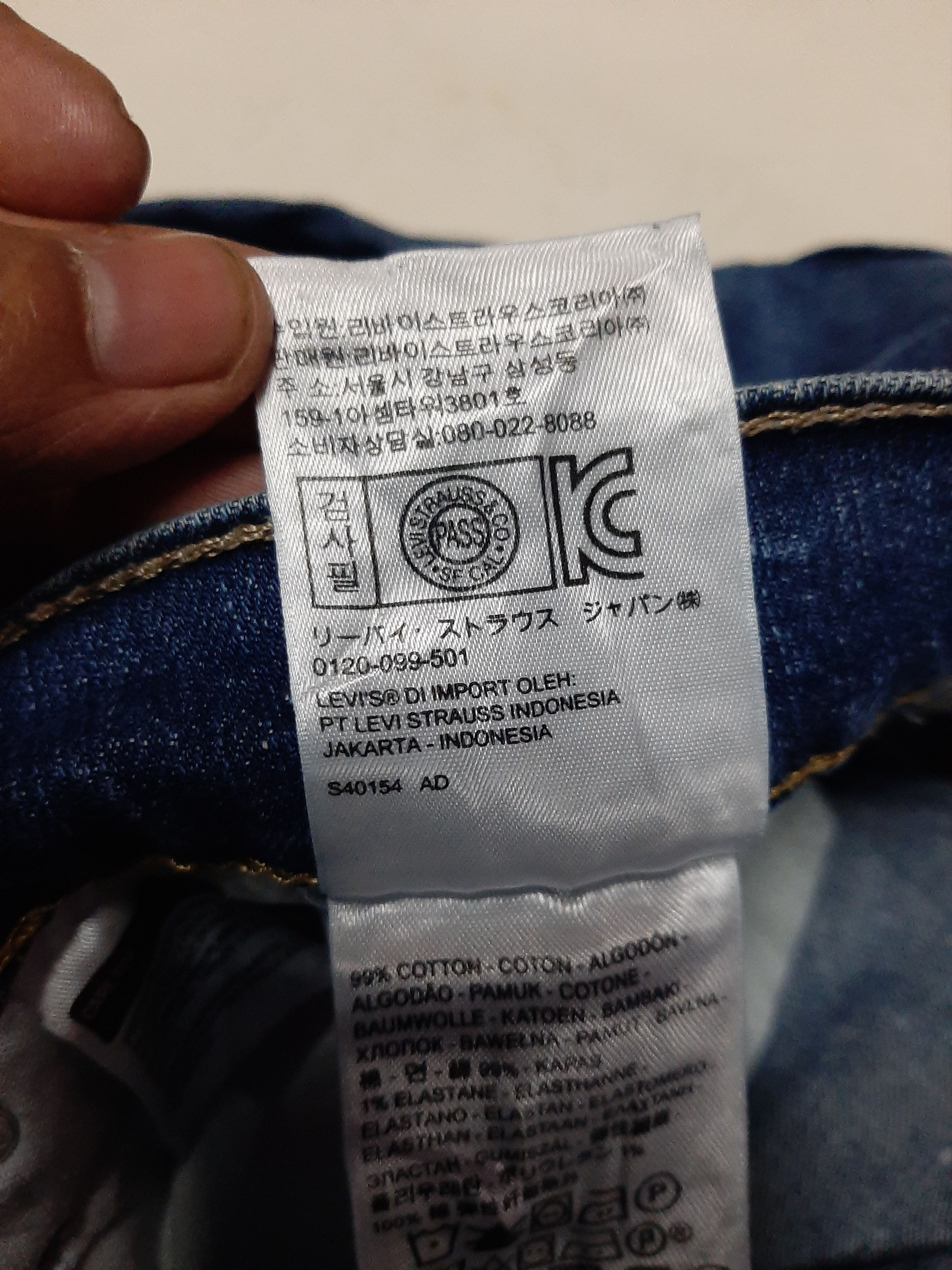 Levi's Vintage Clothing × Vintage VINTAGE LEVI'S 514 BLUE WASH DISTRESSED DENIM Size US 33 - 8 Thumbnail