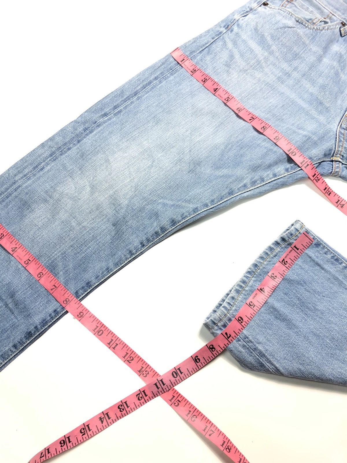 Uniqlo × Vintage VINTAGE UNIQLO SELVEDGE REGULAR STRAIGHT BLUE WASH DENIM Size US 32 / EU 48 - 15 Thumbnail