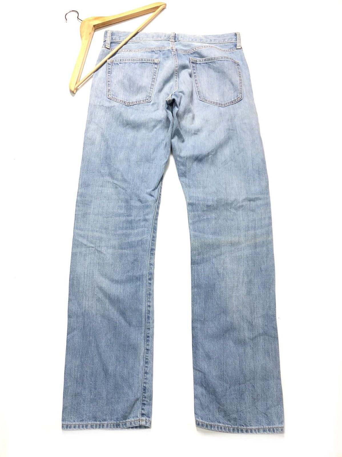 Uniqlo × Vintage VINTAGE UNIQLO SELVEDGE REGULAR STRAIGHT BLUE WASH DENIM Size US 32 / EU 48 - 9 Thumbnail