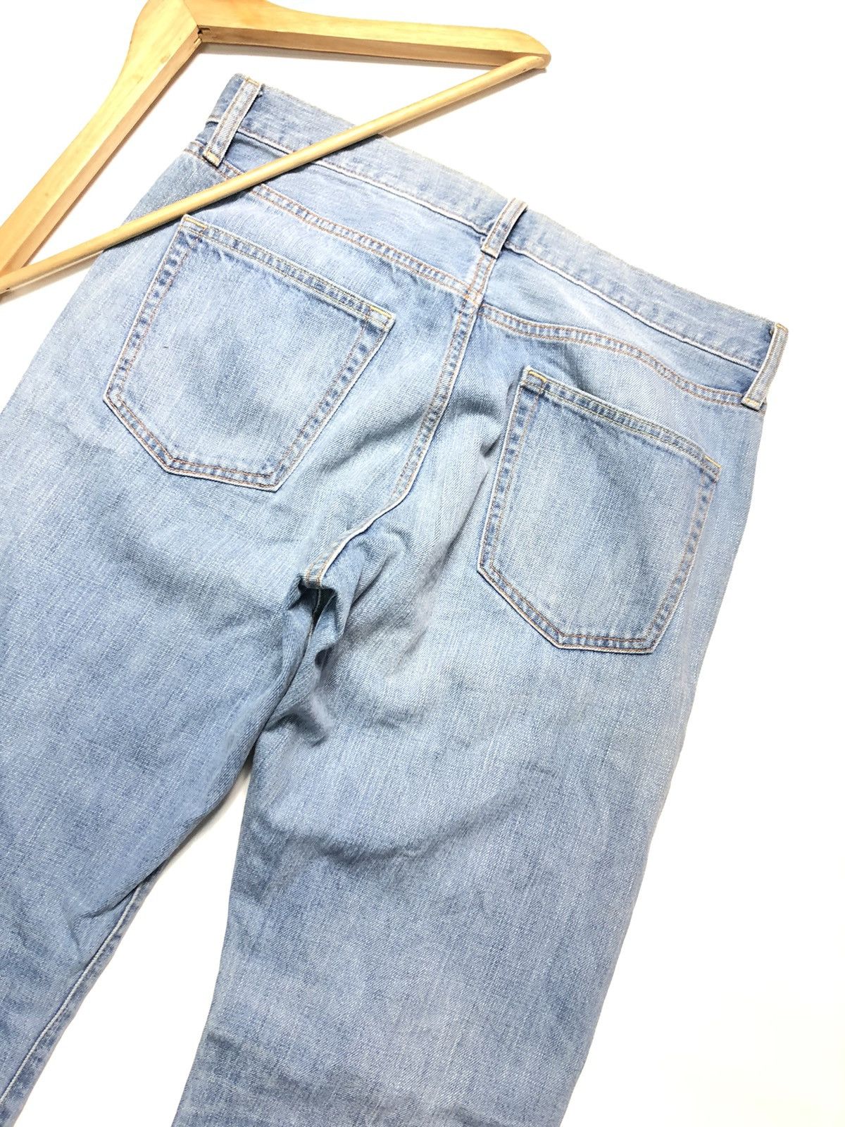 Uniqlo × Vintage VINTAGE UNIQLO SELVEDGE REGULAR STRAIGHT BLUE WASH DENIM Size US 32 / EU 48 - 10 Thumbnail
