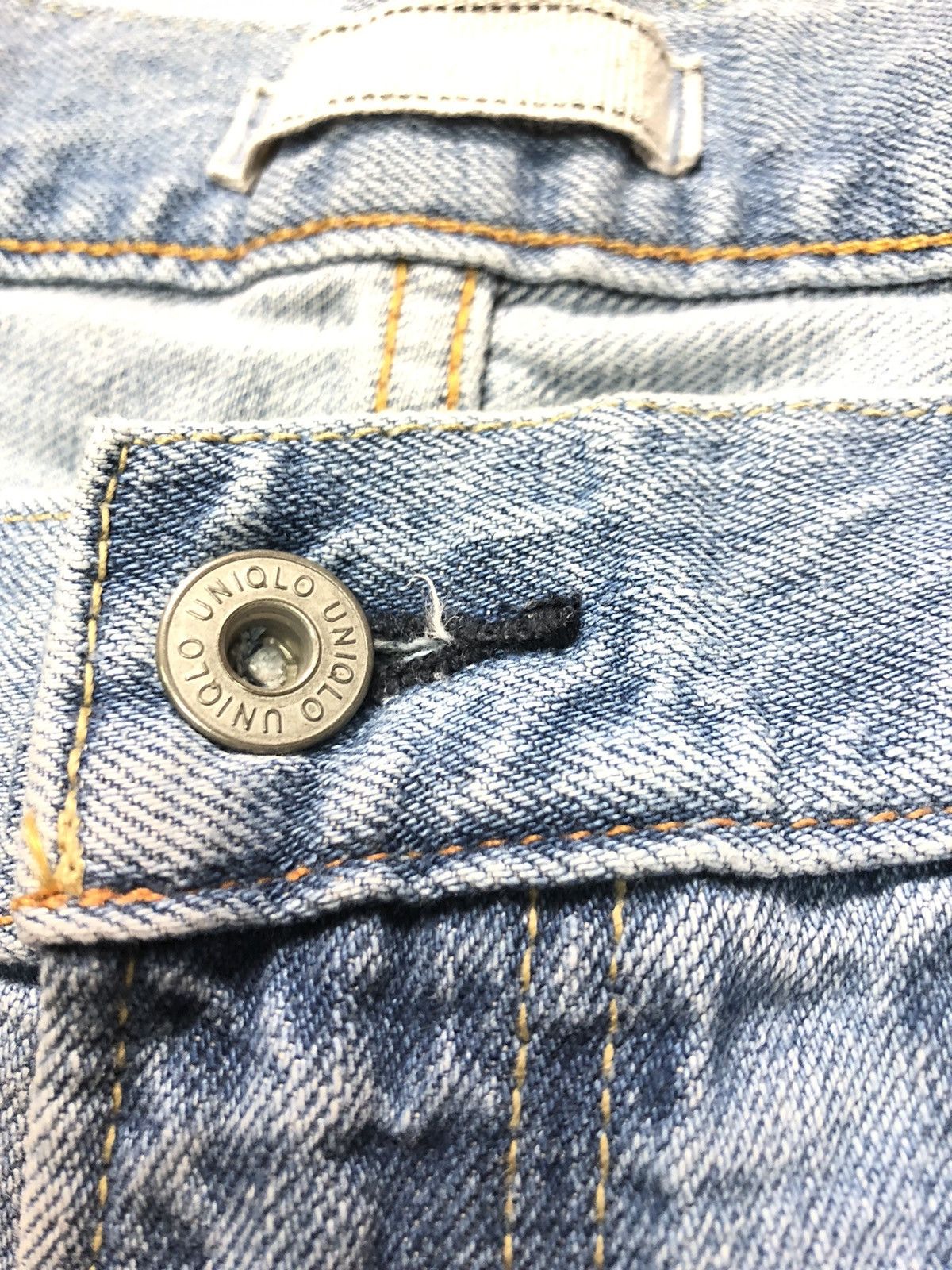 Uniqlo × Vintage VINTAGE UNIQLO SELVEDGE REGULAR STRAIGHT BLUE WASH DENIM Size US 32 / EU 48 - 4 Thumbnail