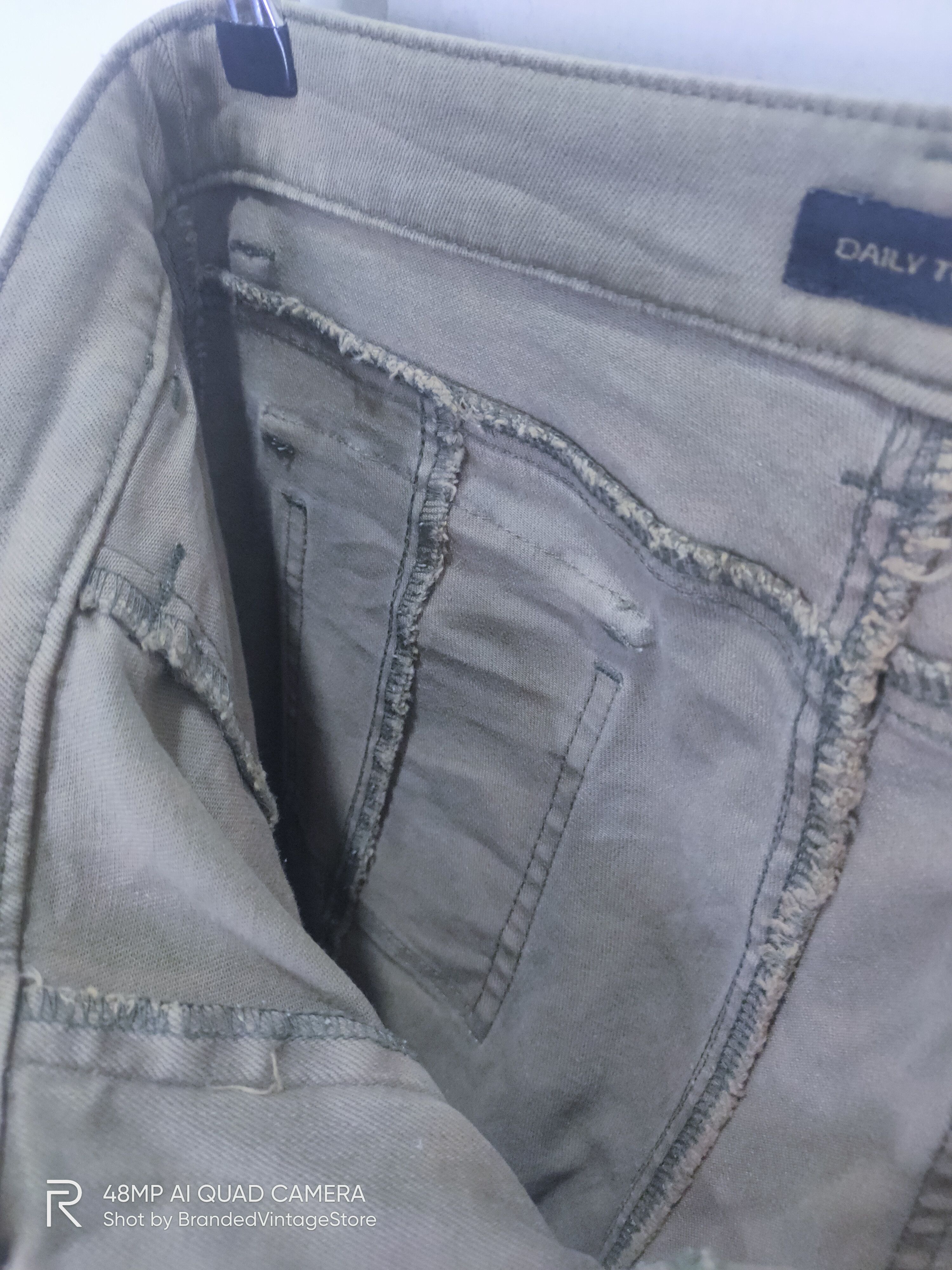Japanese Brand Vintage DAILY TOPIC Flare Tactical Denim Cargo Pants Jeans Size 30" / US 8 / IT 44 - 7 Thumbnail
