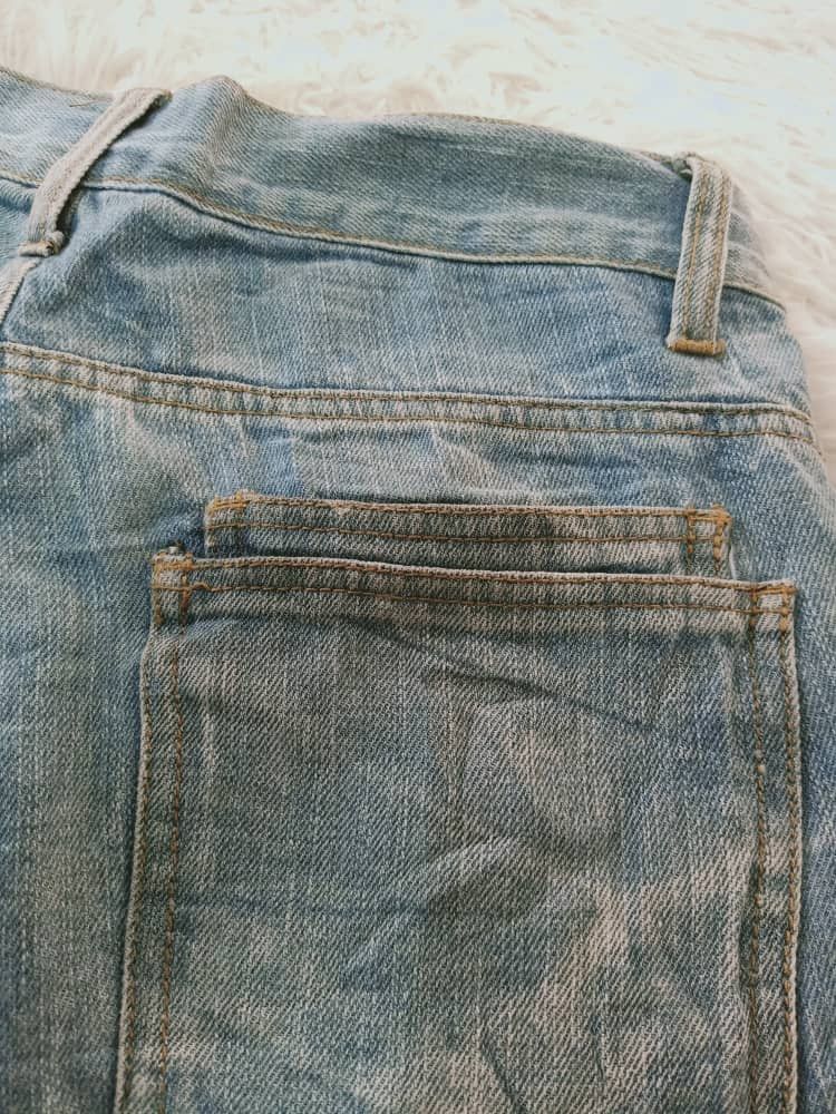 Japanese Brand × Vintage VINTAGE NYLAUS SHORT DISTRESSED DENIM JAPAN 🇯🇵 Size US 30 / EU 46 - 6 Thumbnail