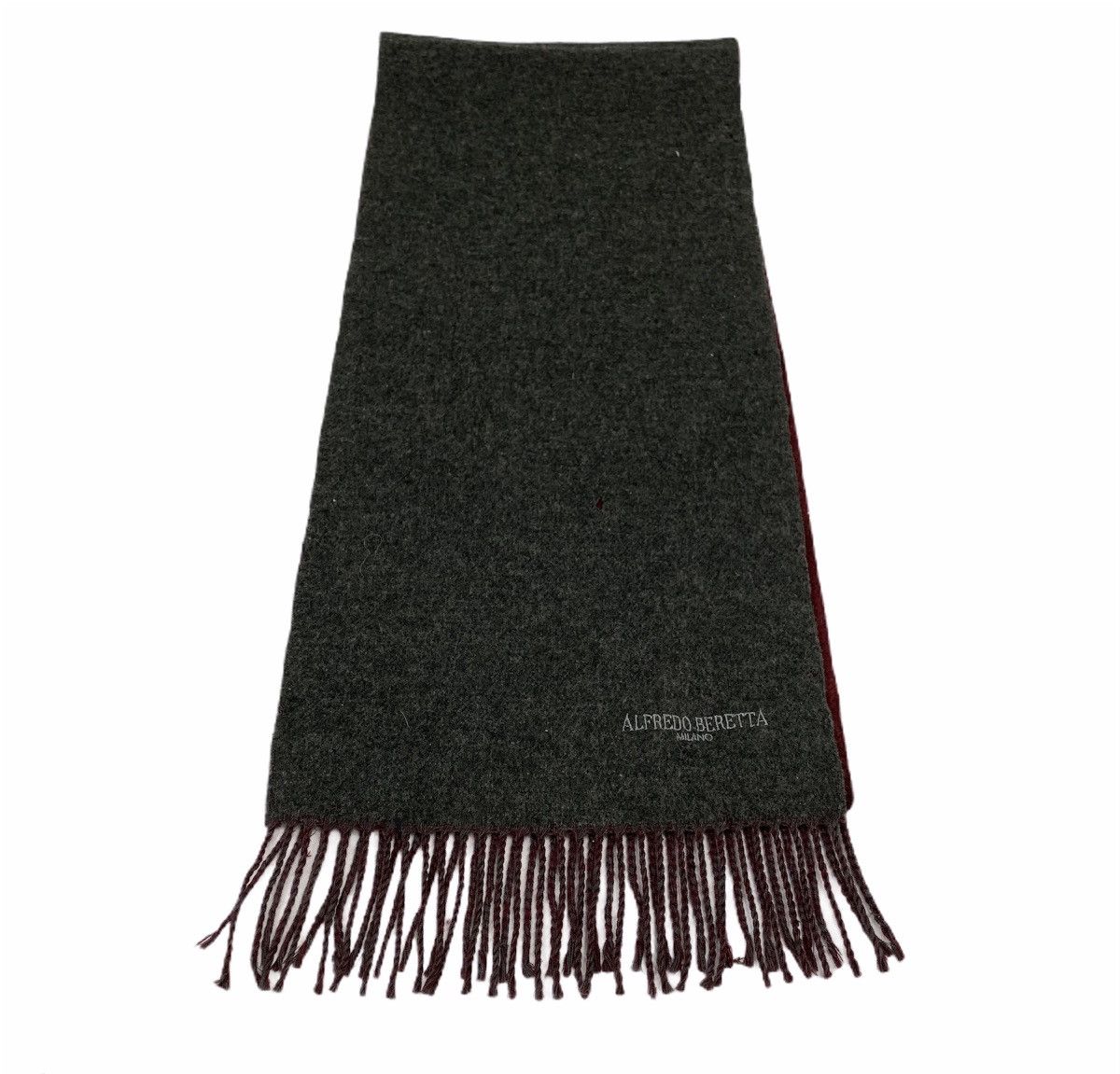 Alfredo Bannister × Other ALFREDO BERETTA MILANO Cashmere Wool Fringed Muffler Scarf Size ONE SIZE - 5 Thumbnail