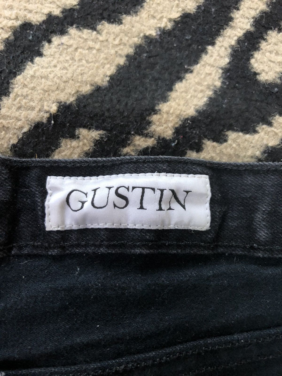 Gustin × Salvage × Vintage VINTAGE SELVEDGE GUSTIN SLIM FIT SUPER BLACK DENIM Size US 28 / EU 44 - 6 Thumbnail