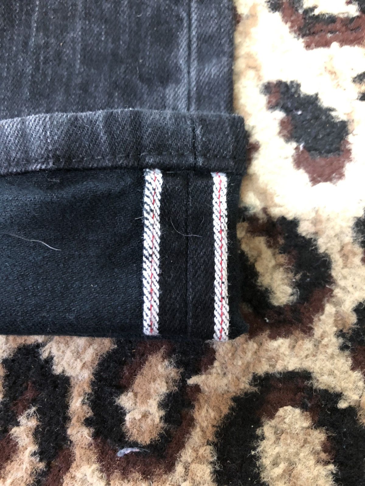 Gustin × Salvage × Vintage VINTAGE SELVEDGE GUSTIN SLIM FIT SUPER BLACK DENIM Size US 28 / EU 44 - 3 Thumbnail