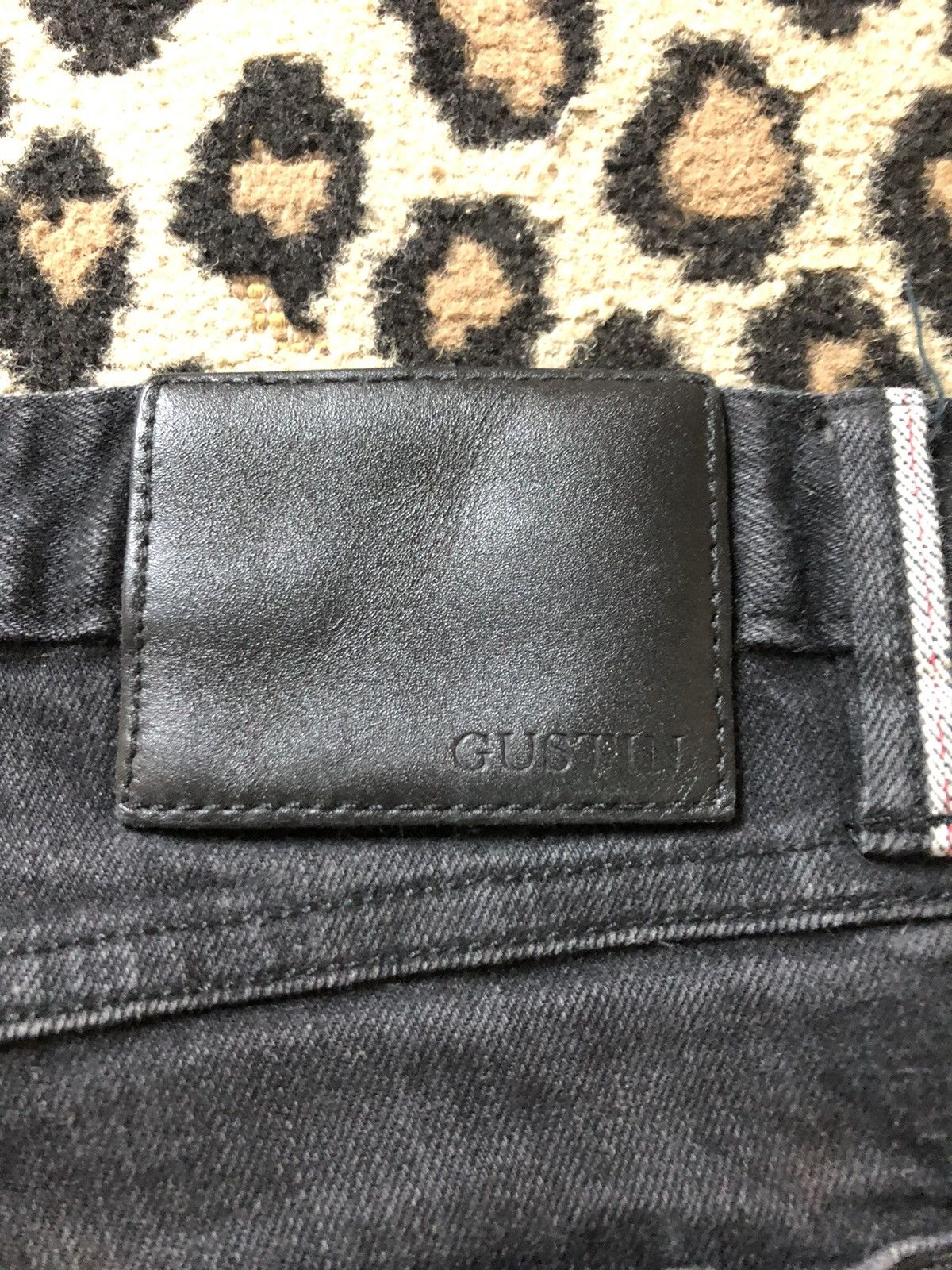 Gustin × Salvage × Vintage VINTAGE SELVEDGE GUSTIN SLIM FIT SUPER BLACK DENIM Size US 28 / EU 44 - 11 Thumbnail