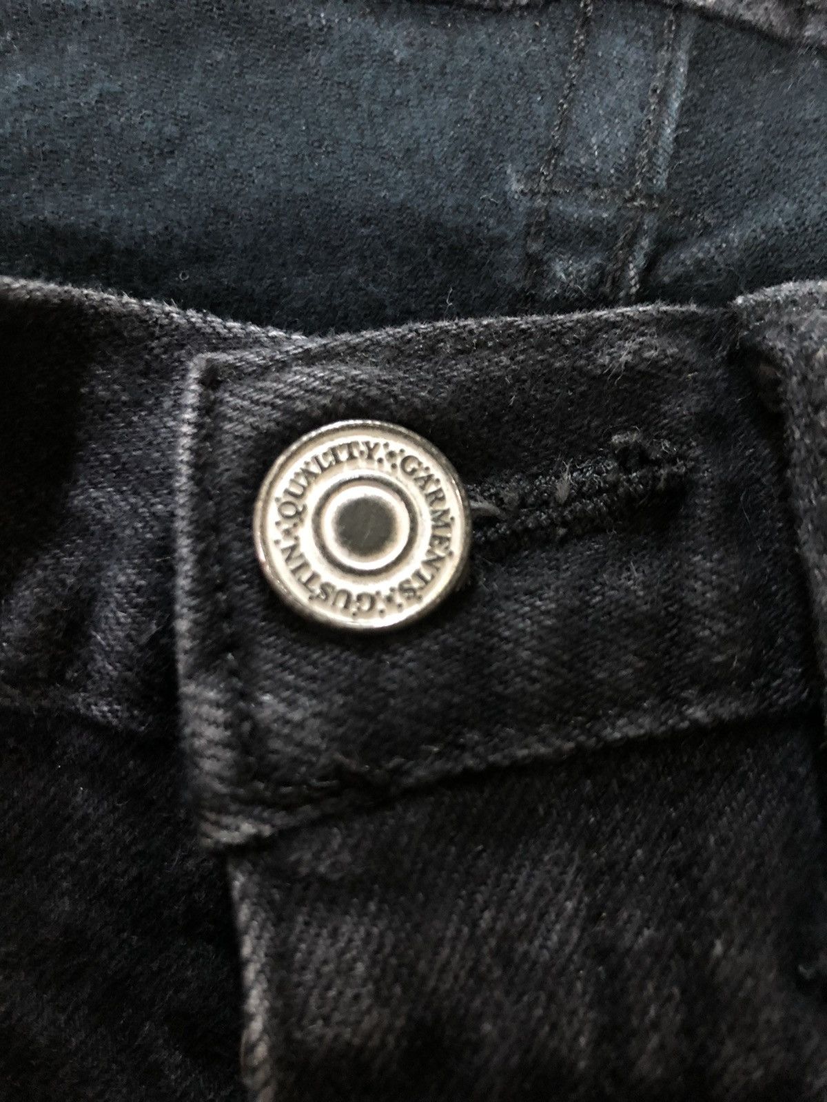 Gustin × Salvage × Vintage VINTAGE SELVEDGE GUSTIN SLIM FIT SUPER BLACK DENIM Size US 28 / EU 44 - 4 Thumbnail