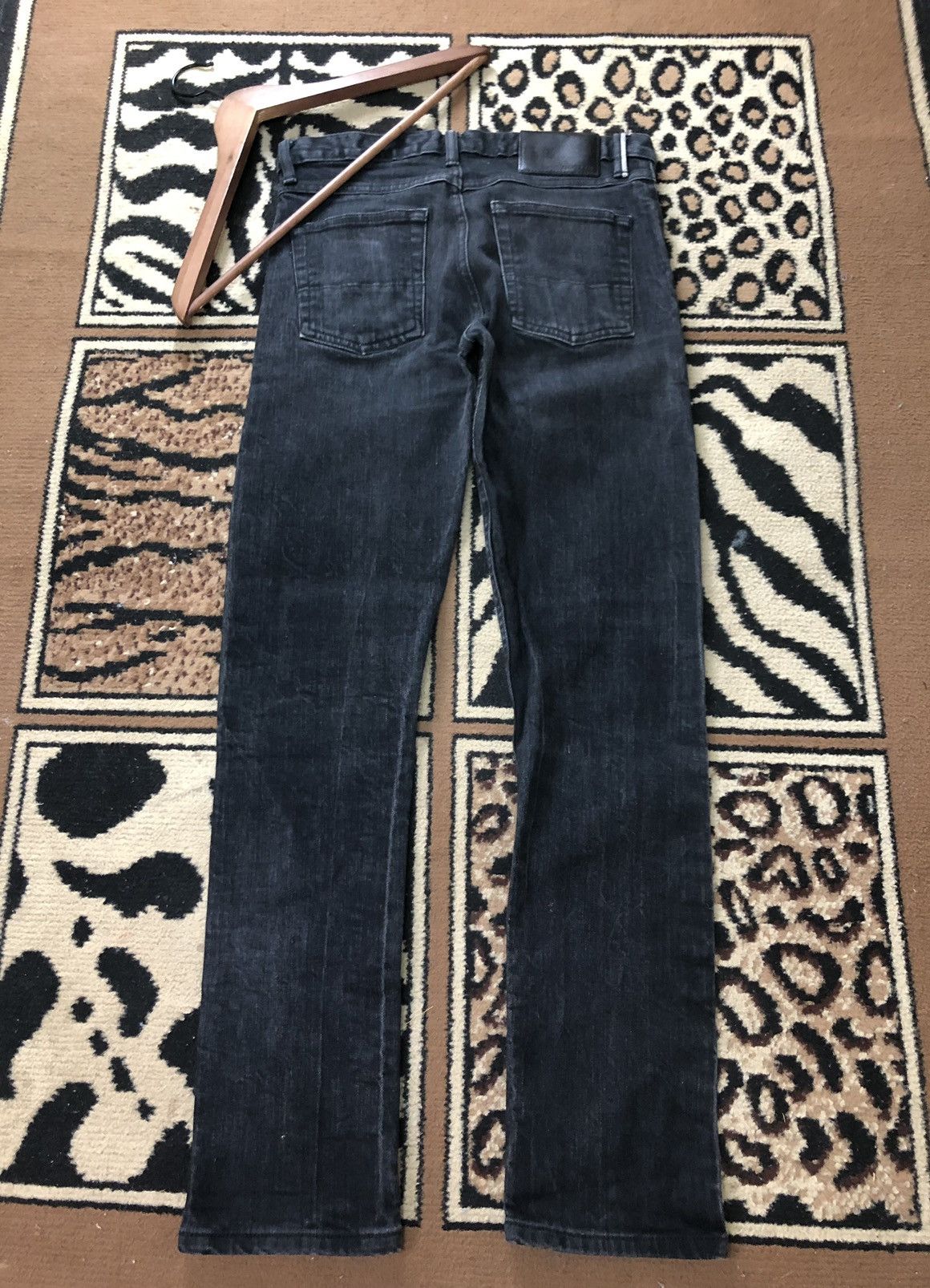 Gustin × Salvage × Vintage VINTAGE SELVEDGE GUSTIN SLIM FIT SUPER BLACK DENIM Size US 28 / EU 44 - 9 Thumbnail