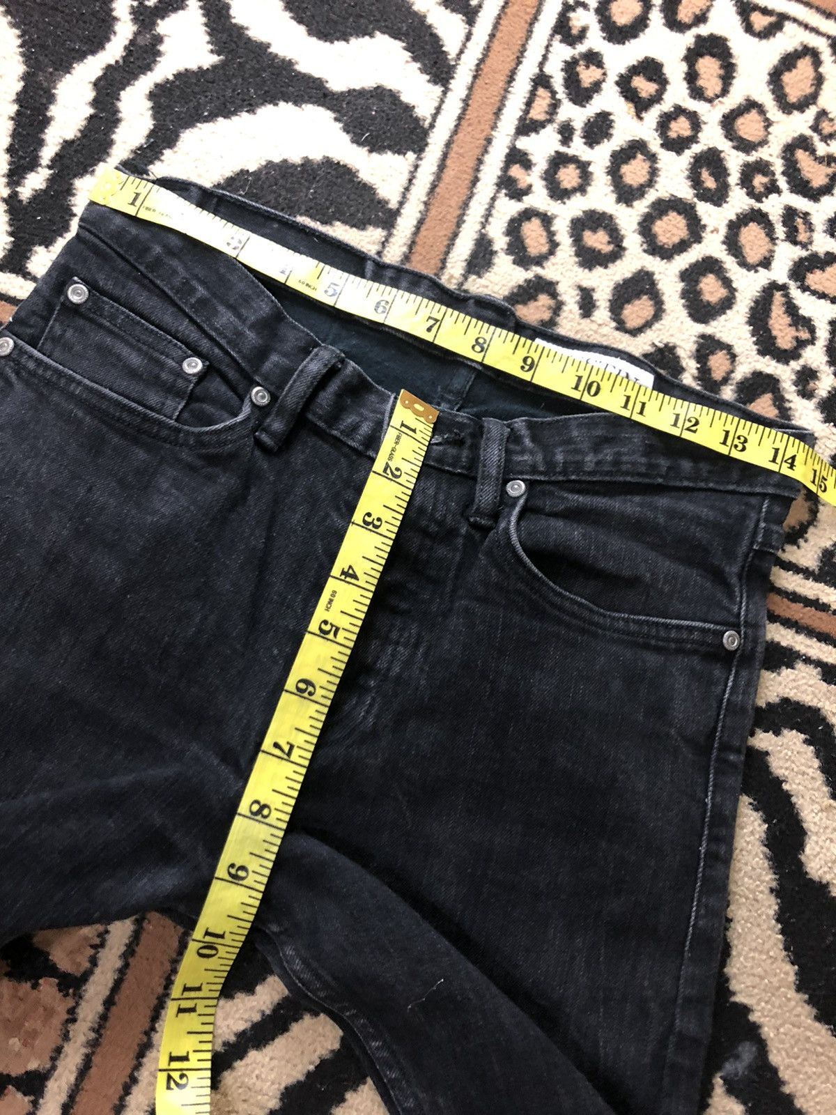 Gustin × Salvage × Vintage VINTAGE SELVEDGE GUSTIN SLIM FIT SUPER BLACK DENIM Size US 28 / EU 44 - 14 Thumbnail