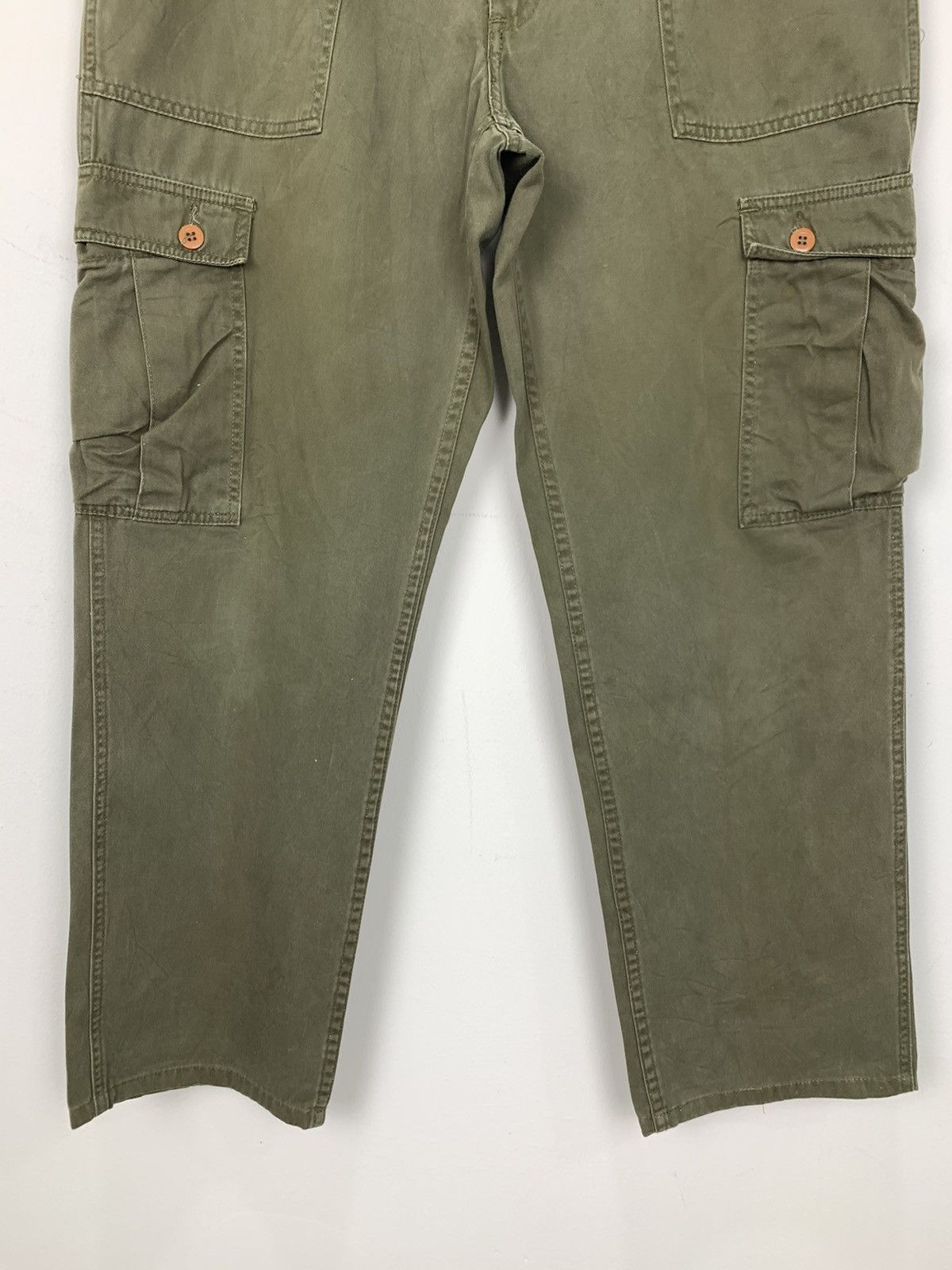 Japanese Brand Pullover Drawstring Elastic Waistband Multipocket CargoPant Size US 33 - 4 Thumbnail