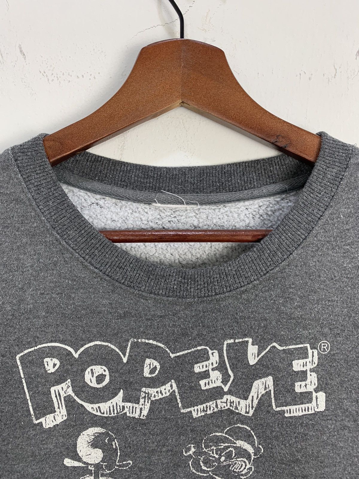 Cartoon Network × Japanese Brand POPEYE OLIVE OYL Big Logo Graphic Print Fleece Sweatshirt Size US S / EU 44-46 / 1 - 8 Thumbnail