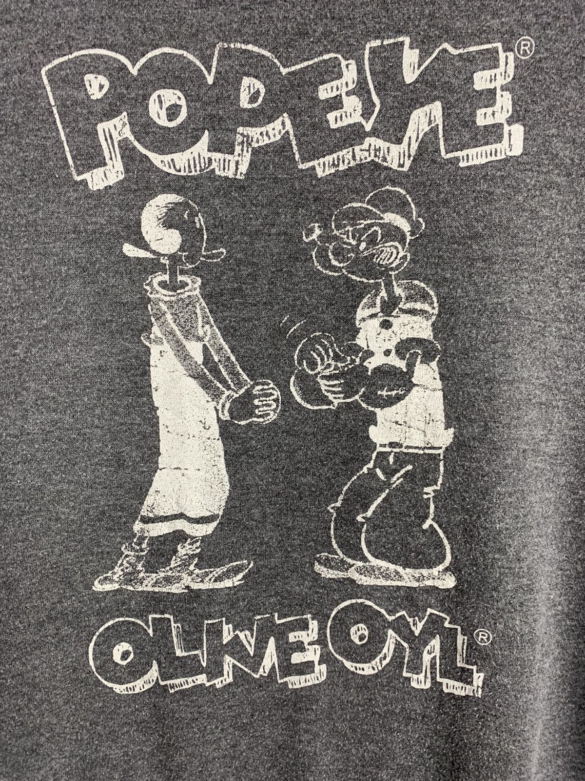 Cartoon Network × Japanese Brand POPEYE OLIVE OYL Big Logo Graphic Print Fleece Sweatshirt Size US S / EU 44-46 / 1 - 7 Thumbnail
