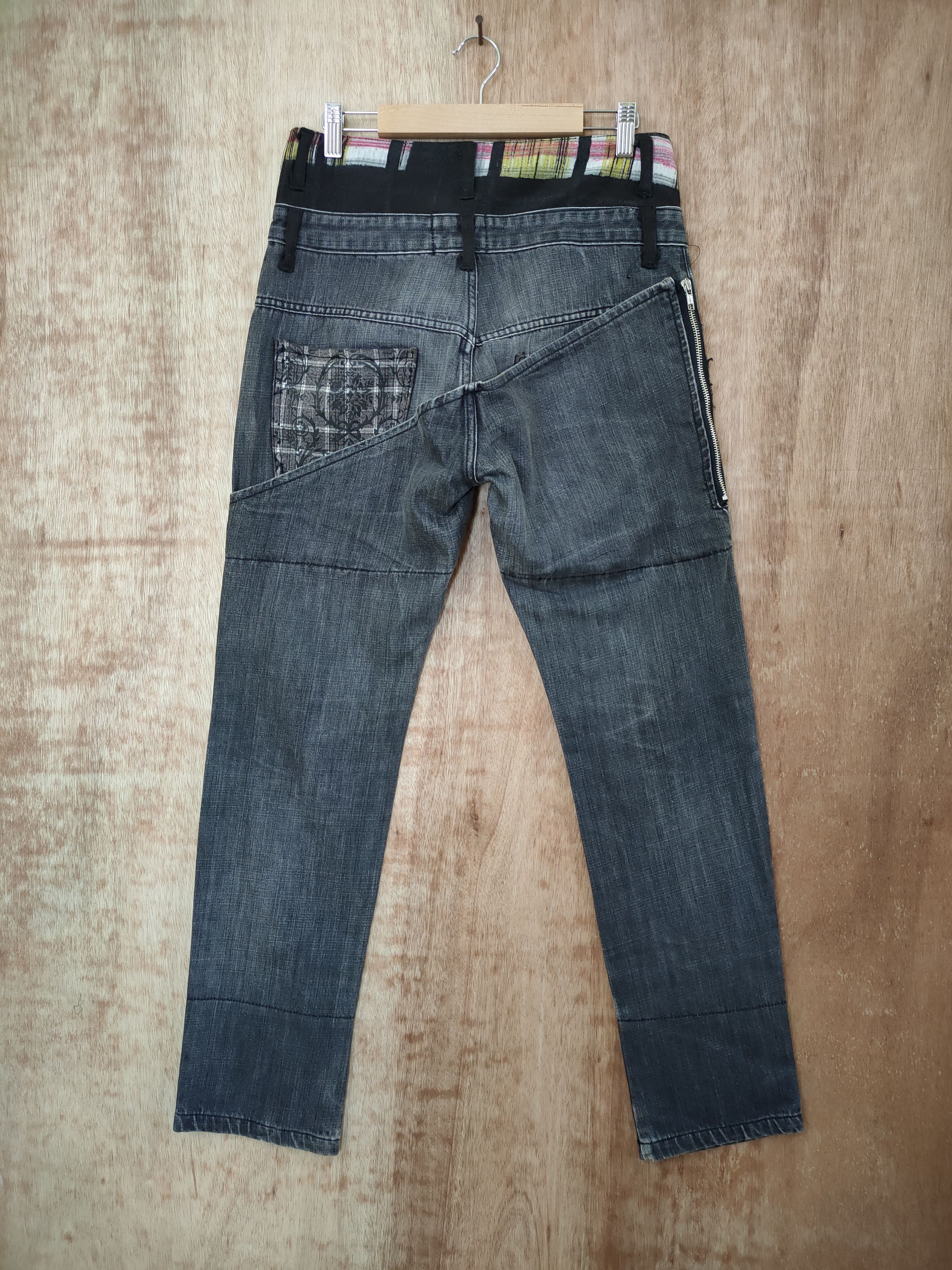 Seditionaries MOKURA DOUBLE WAIST DENIM JEANS PANTS Size US 30 / EU 46 - 3 Thumbnail