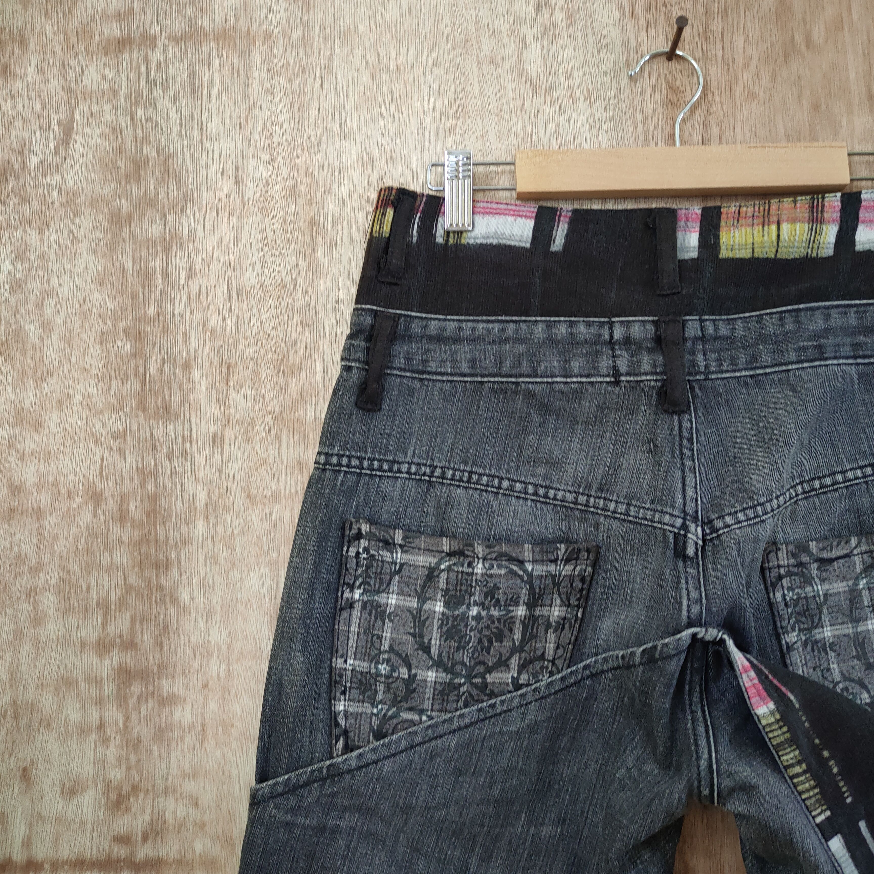 Seditionaries MOKURA DOUBLE WAIST DENIM JEANS PANTS Size US 30 / EU 46 - 11 Thumbnail
