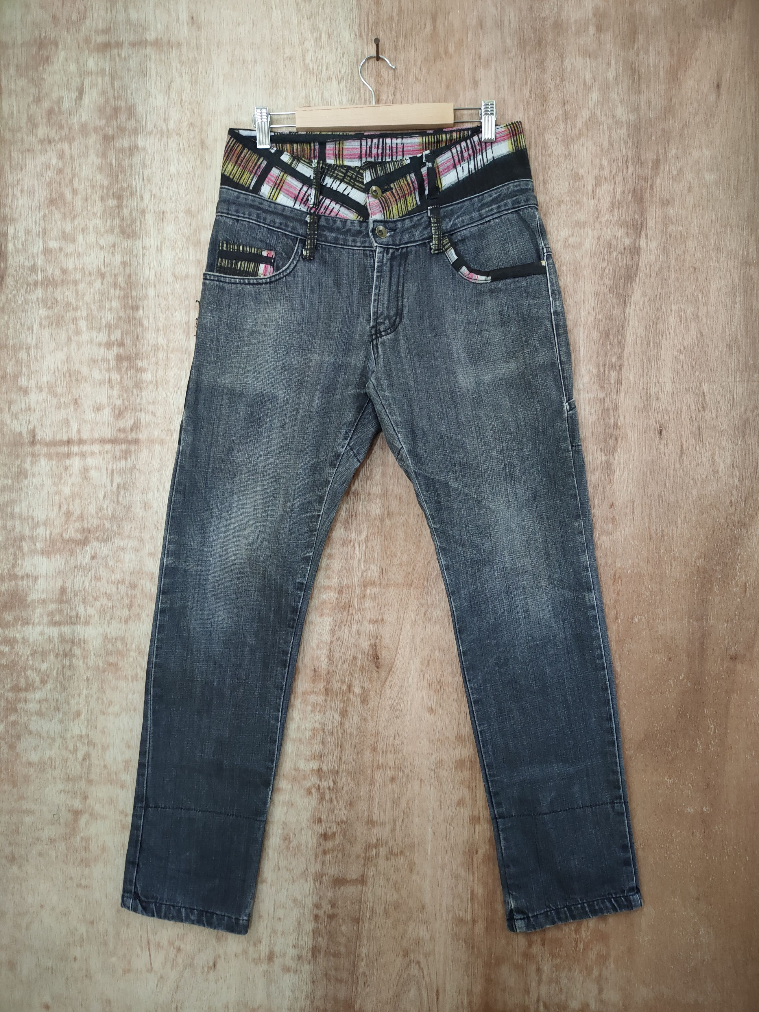 Seditionaries MOKURA DOUBLE WAIST DENIM JEANS PANTS Size US 30 / EU 46 - 2 Thumbnail