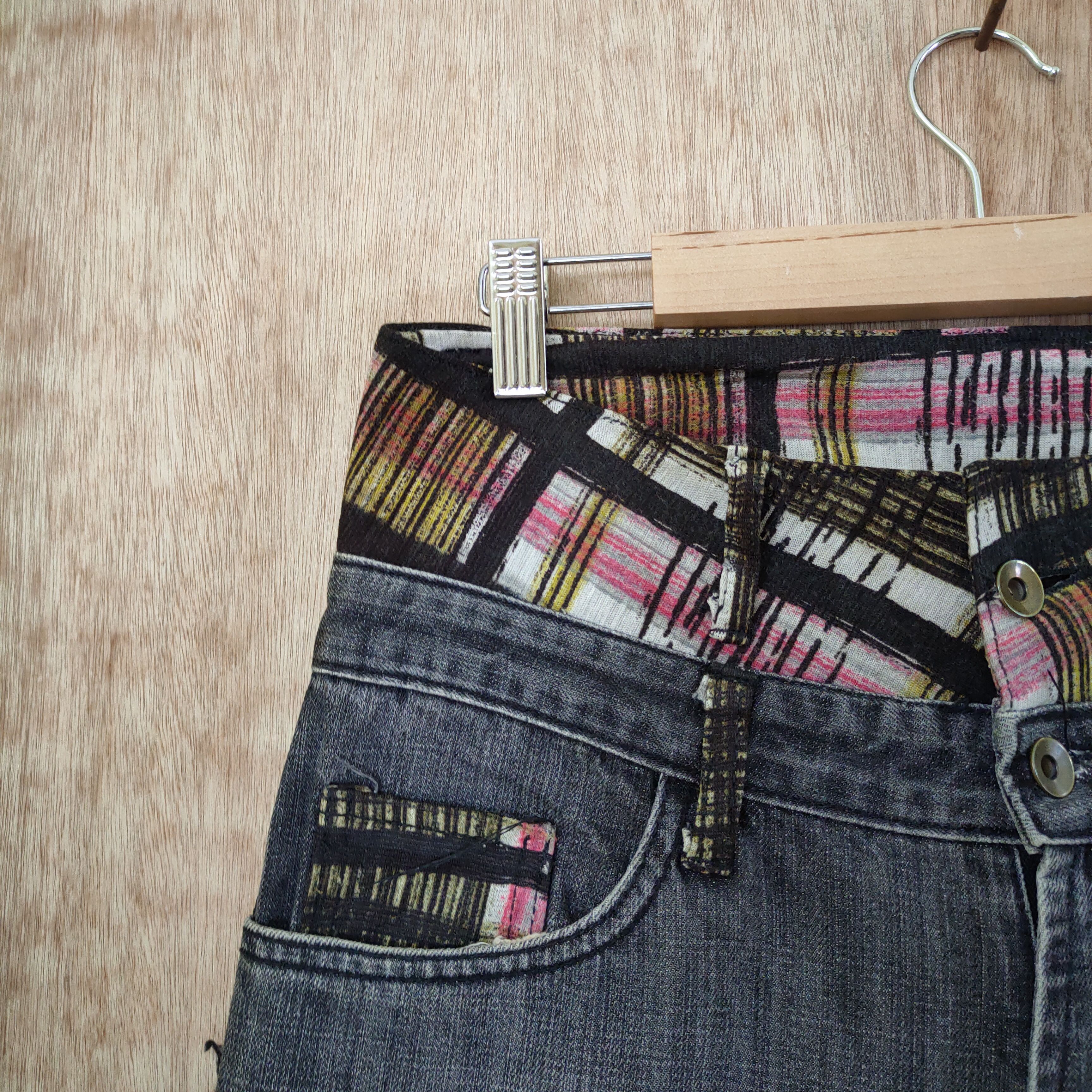 Seditionaries MOKURA DOUBLE WAIST DENIM JEANS PANTS Size US 30 / EU 46 - 8 Thumbnail