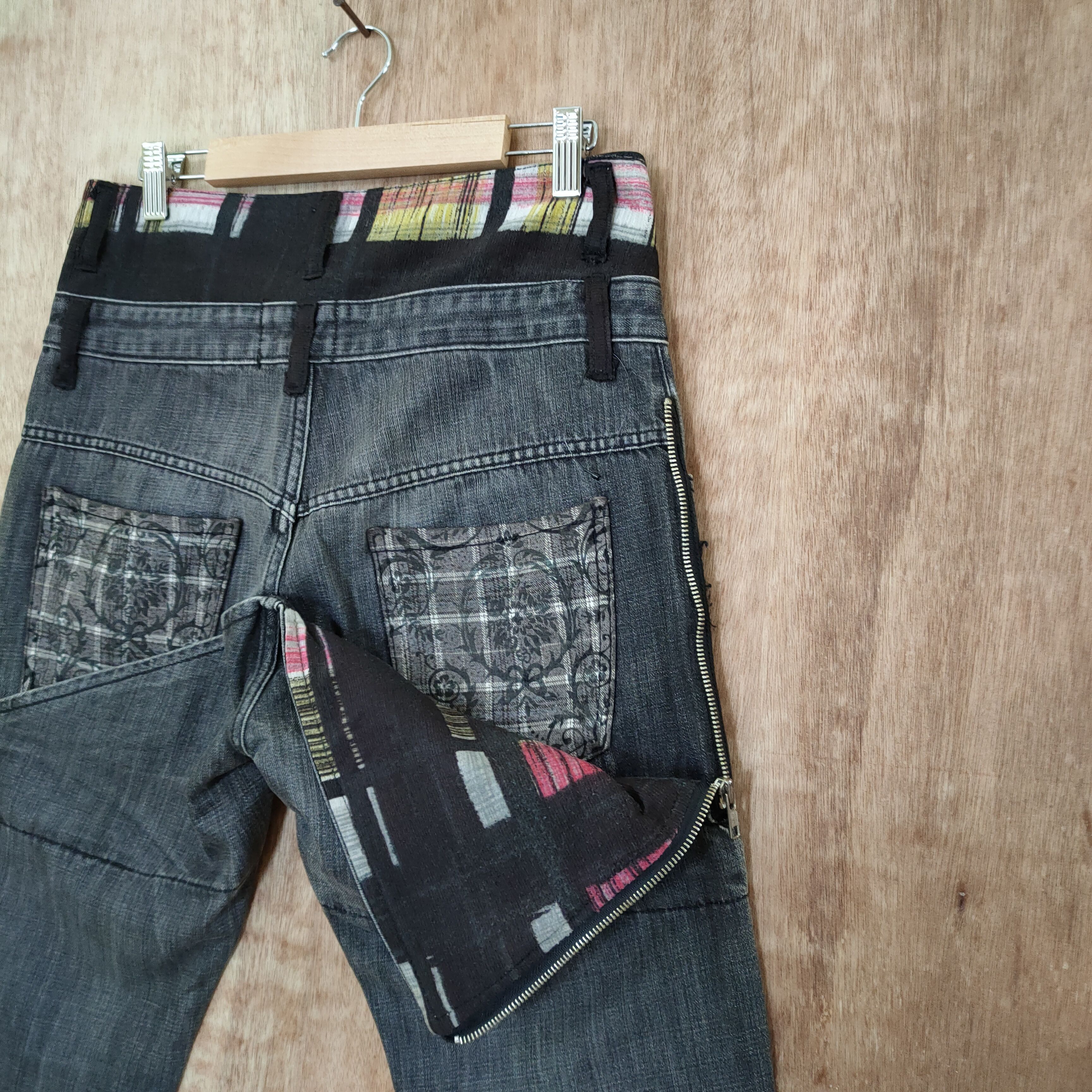 Seditionaries MOKURA DOUBLE WAIST DENIM JEANS PANTS Size US 30 / EU 46 - 10 Thumbnail