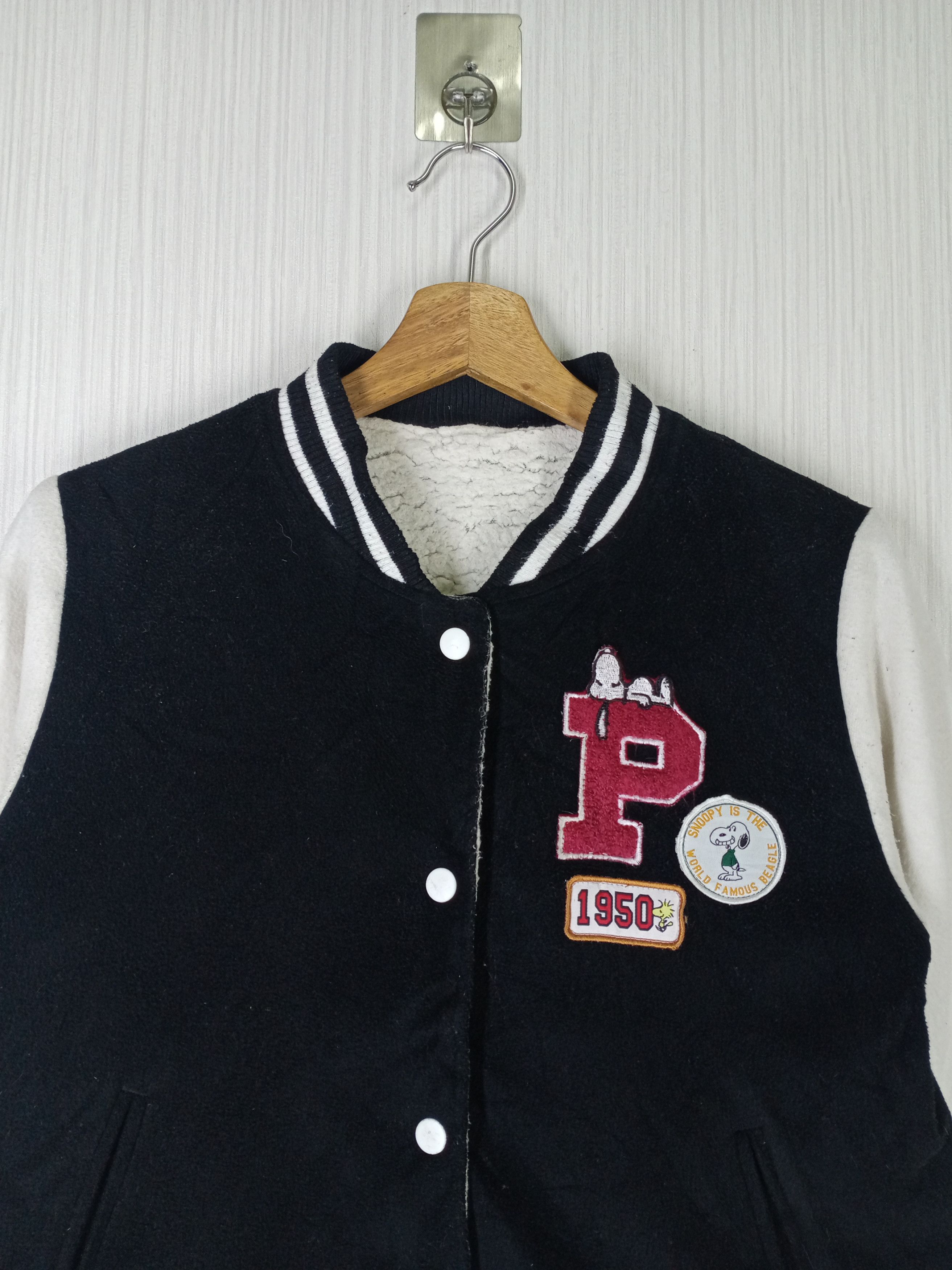 Peanuts Snoopy Peanuts Varsity Jacket Sweater Size US S / EU 44-46 / 1 - 3 Thumbnail