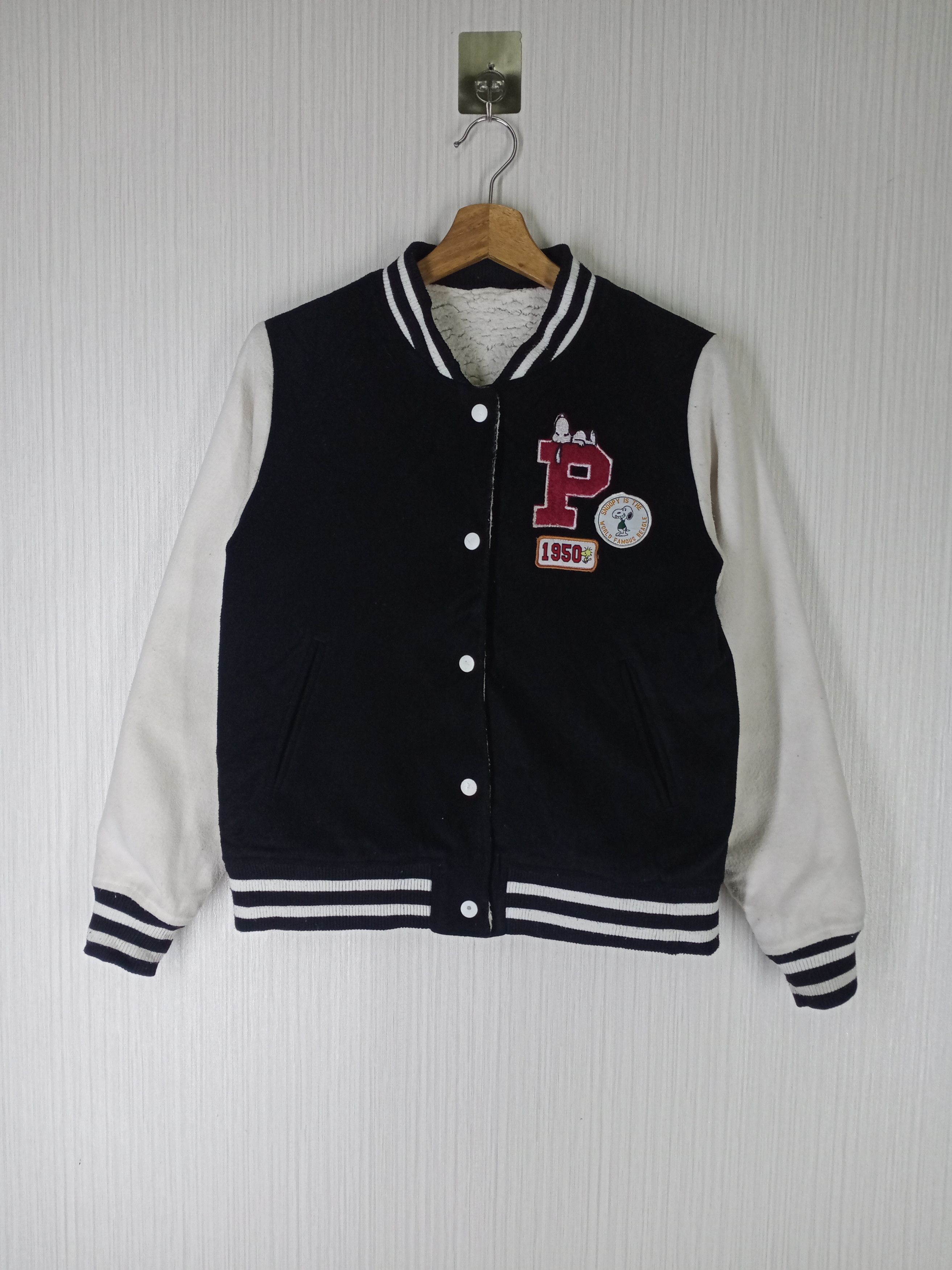 Peanuts Snoopy Peanuts Varsity Jacket Sweater Size US S / EU 44-46 / 1 - 2 Thumbnail