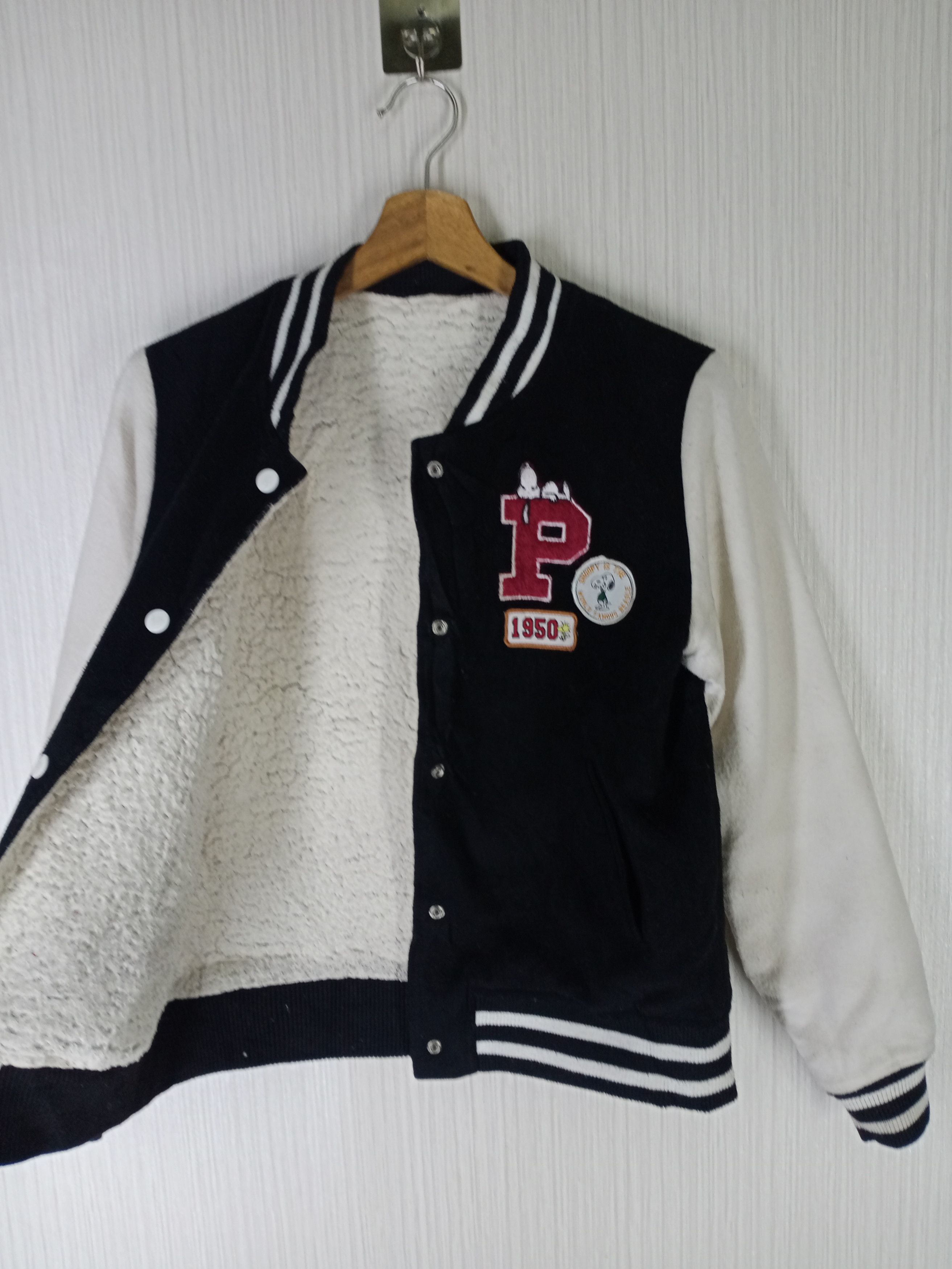 Peanuts Snoopy Peanuts Varsity Jacket Sweater Size US S / EU 44-46 / 1 - 4 Thumbnail