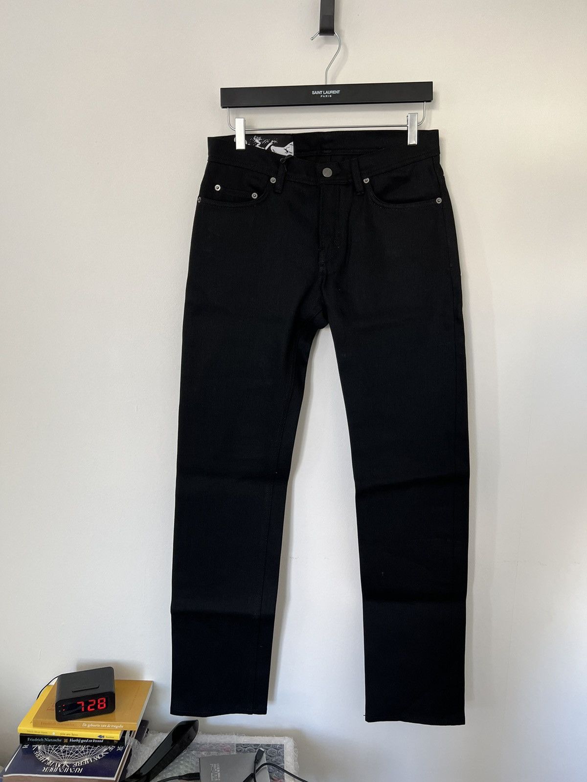 Image of Enfants Riches Deprimes Straight Leg Denim Jeans in Black, Men's (Size 31)