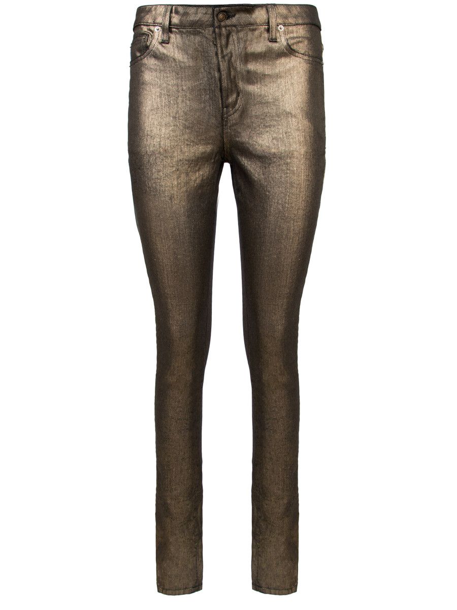Saint Laurent Paris SAINT LAURENT Paris D05 skinny fit gold jeans 27 Small q Size 27" / US 4 / IT 40 - 2 Thumbnail