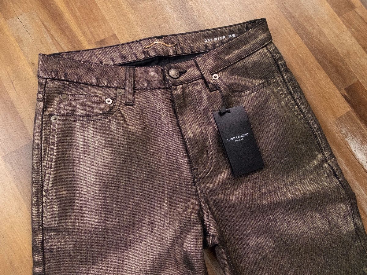Saint Laurent Paris SAINT LAURENT Paris D05 skinny fit gold jeans 27 Small q Size 27" / US 4 / IT 40 - 5 Thumbnail