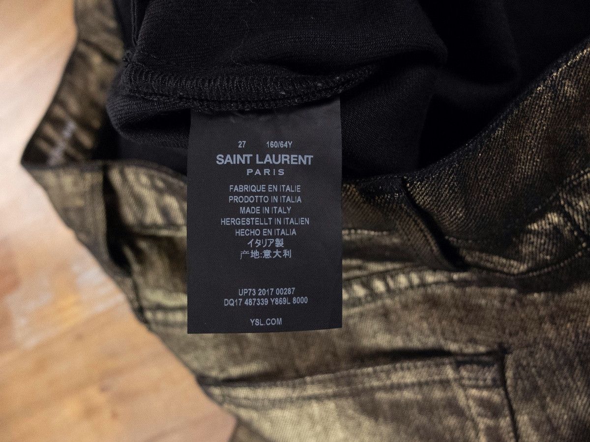 Saint Laurent Paris SAINT LAURENT Paris D05 skinny fit gold jeans 27 Small q Size 27" / US 4 / IT 40 - 9 Thumbnail