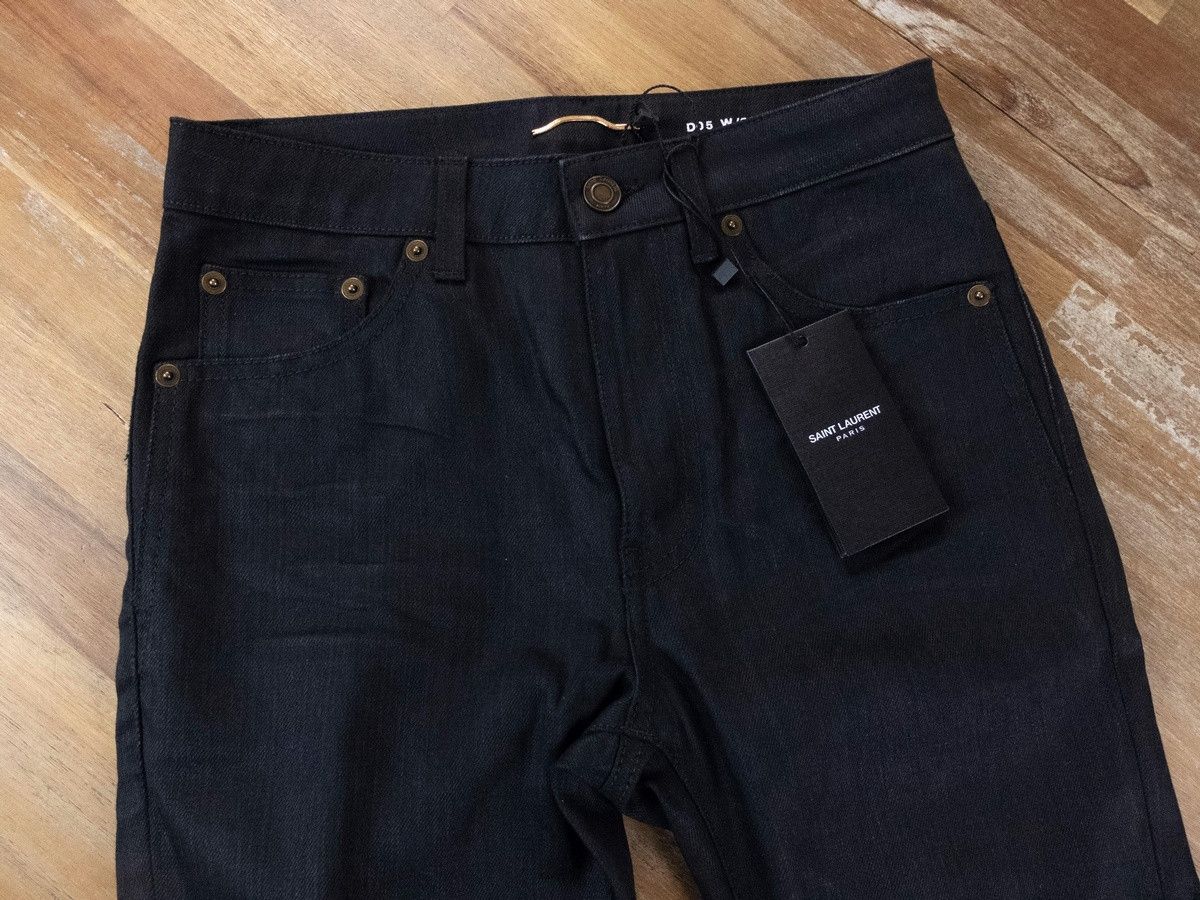 Saint Laurent Paris SAINT LAURENT D05 skinny fit raw hem black jeans 26 Small q Size 26" / US 2 / IT 38 - 2 Thumbnail