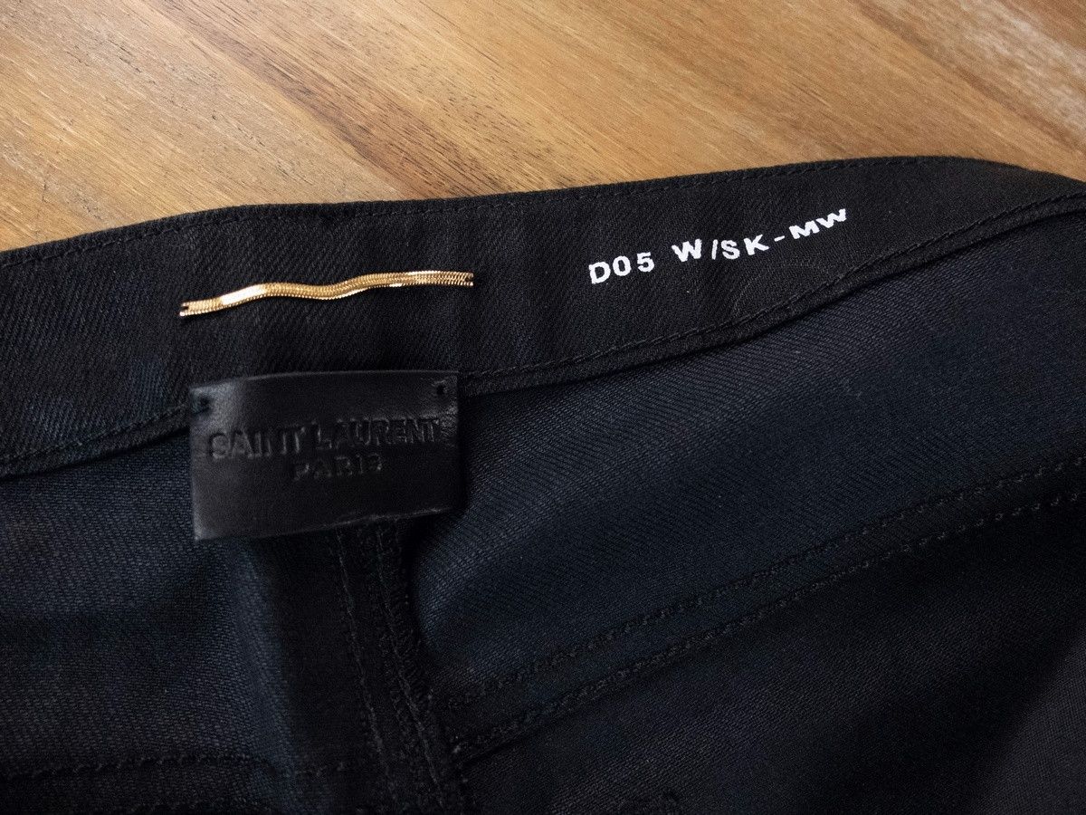 Saint Laurent Paris SAINT LAURENT D05 skinny fit raw hem black jeans 26 Small q Size 26" / US 2 / IT 38 - 5 Thumbnail