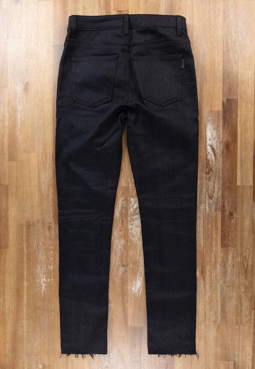 Saint Laurent Paris SAINT LAURENT D05 skinny fit raw hem black jeans 26 Small q Size 26" / US 2 / IT 38 - 9 Thumbnail
